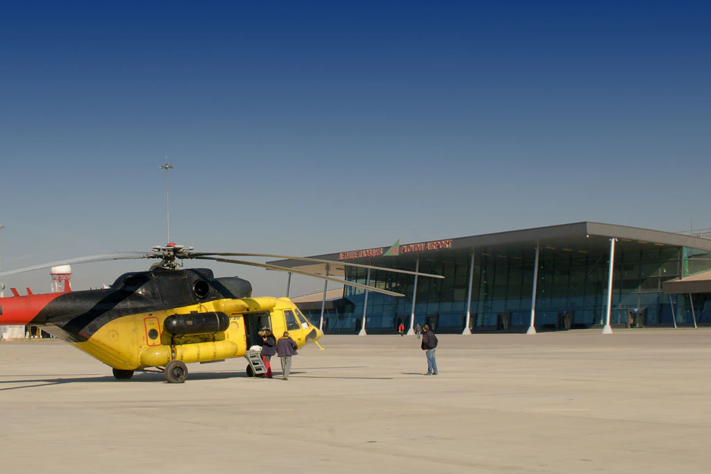Der Flughafen in Plowdiw in Bulgarien
