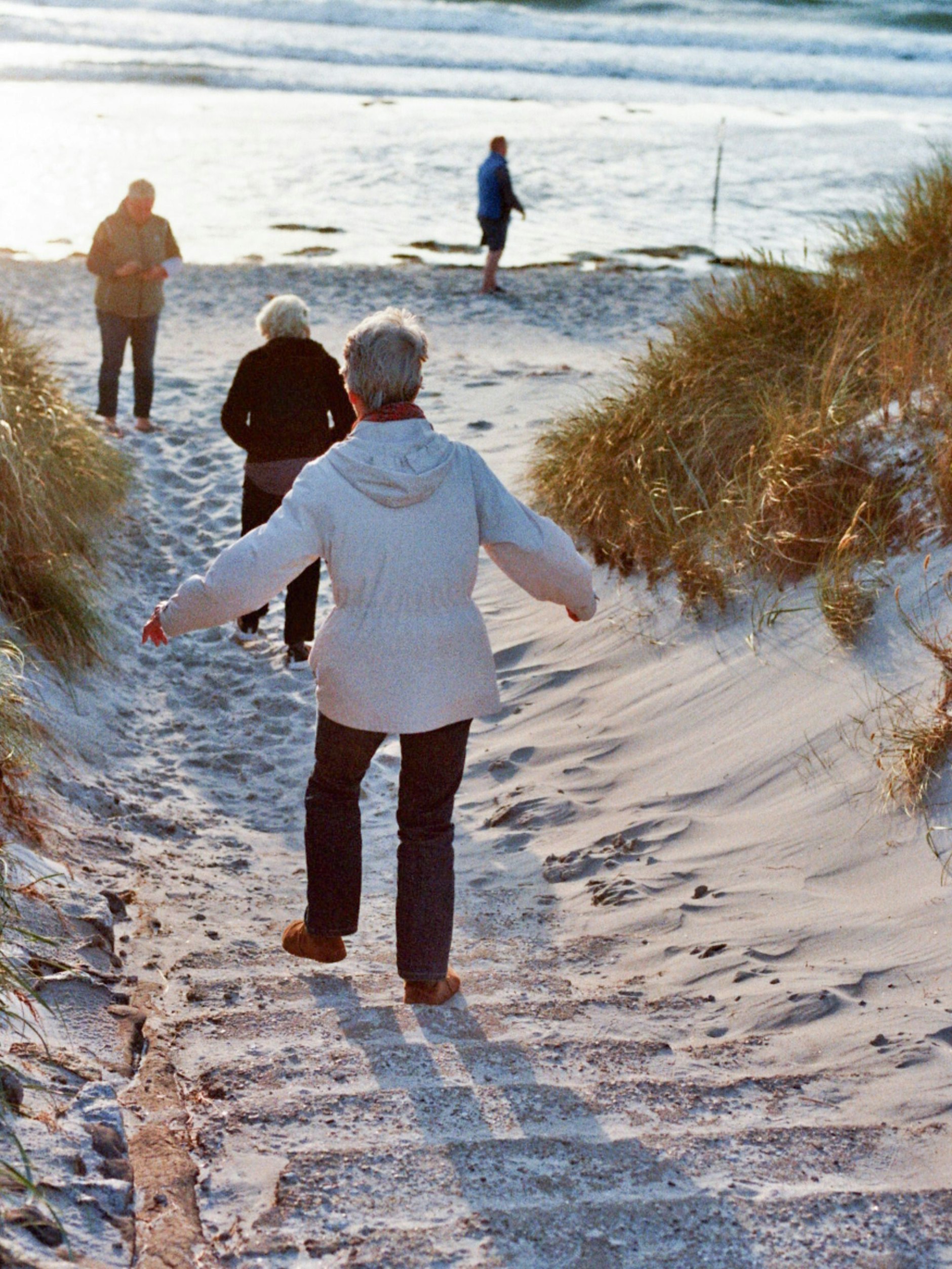 Urlauber auf Hiddensee