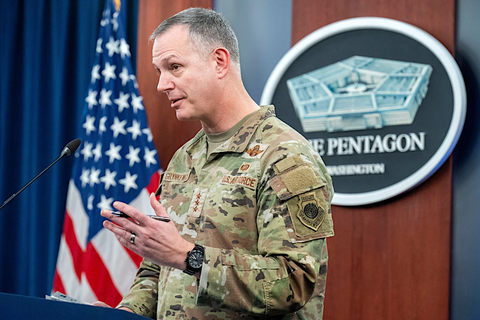 Generalleutnant Alexus Grynkewich, Direktor des gemeinsamen Stabes für Nato-Operationen, spricht im Pentagon.