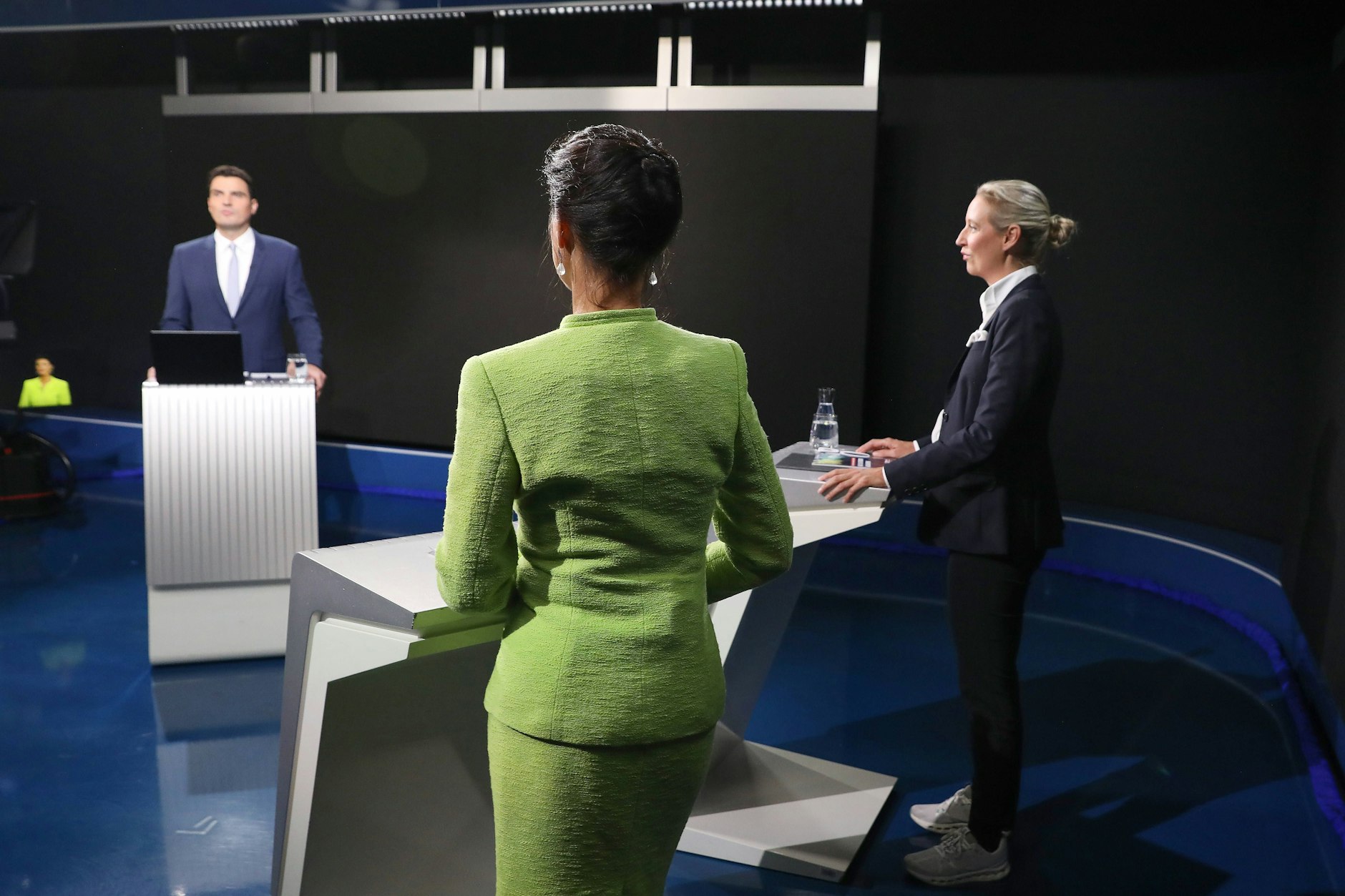 Der Populismus und seine Rolle in der politischen Kultur verschiebt den Diskurs. Im Bild: TV-Duell zwischen Alice Weidel und Sahra Wagenknecht bei Welt-TV im Oktober 2024
