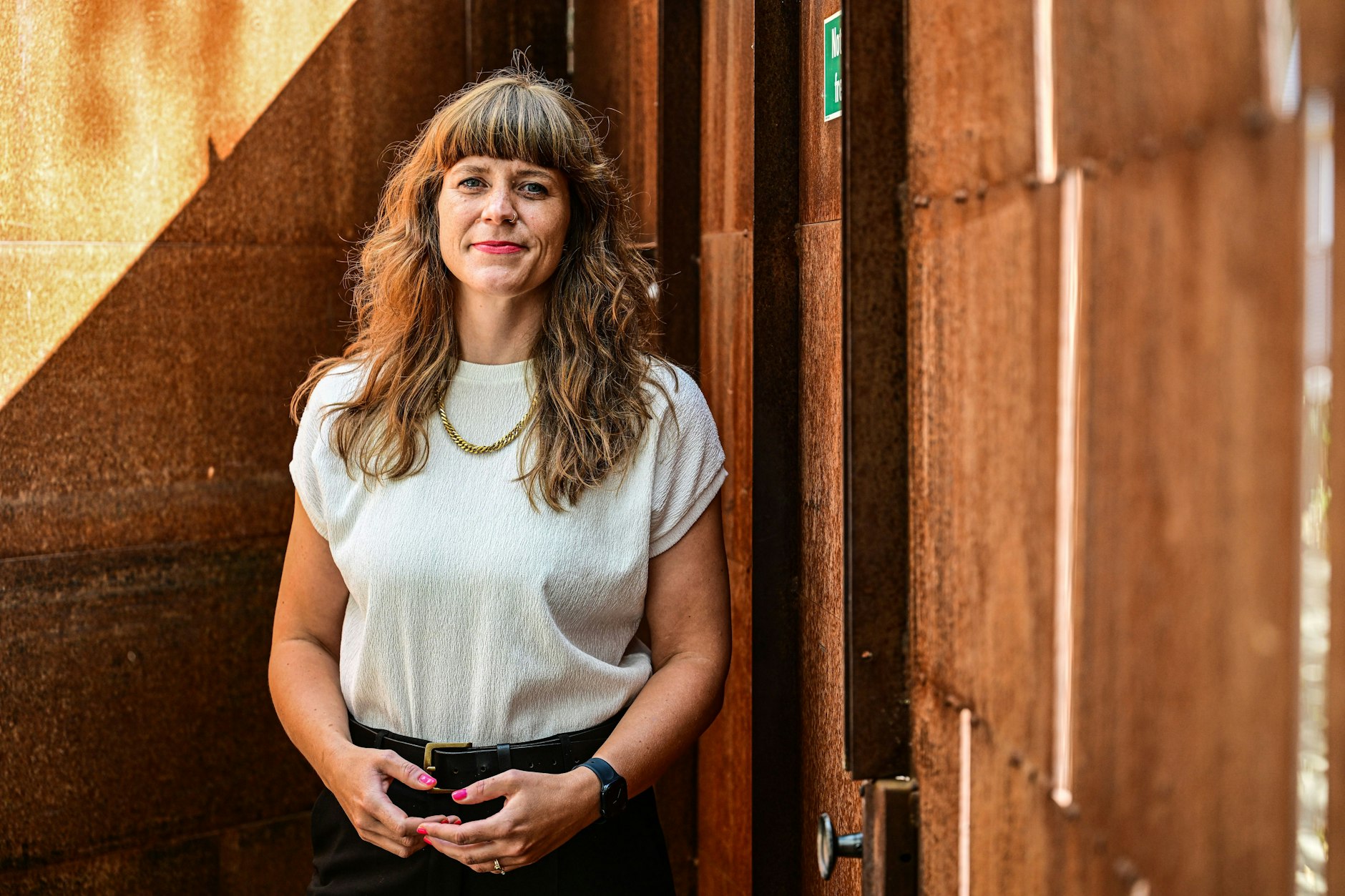 La líder del Partido de Izquierda de Berlín, Kerstin Wolter, critica a los Verdes en Friedrichshain-Kreuzberg.
