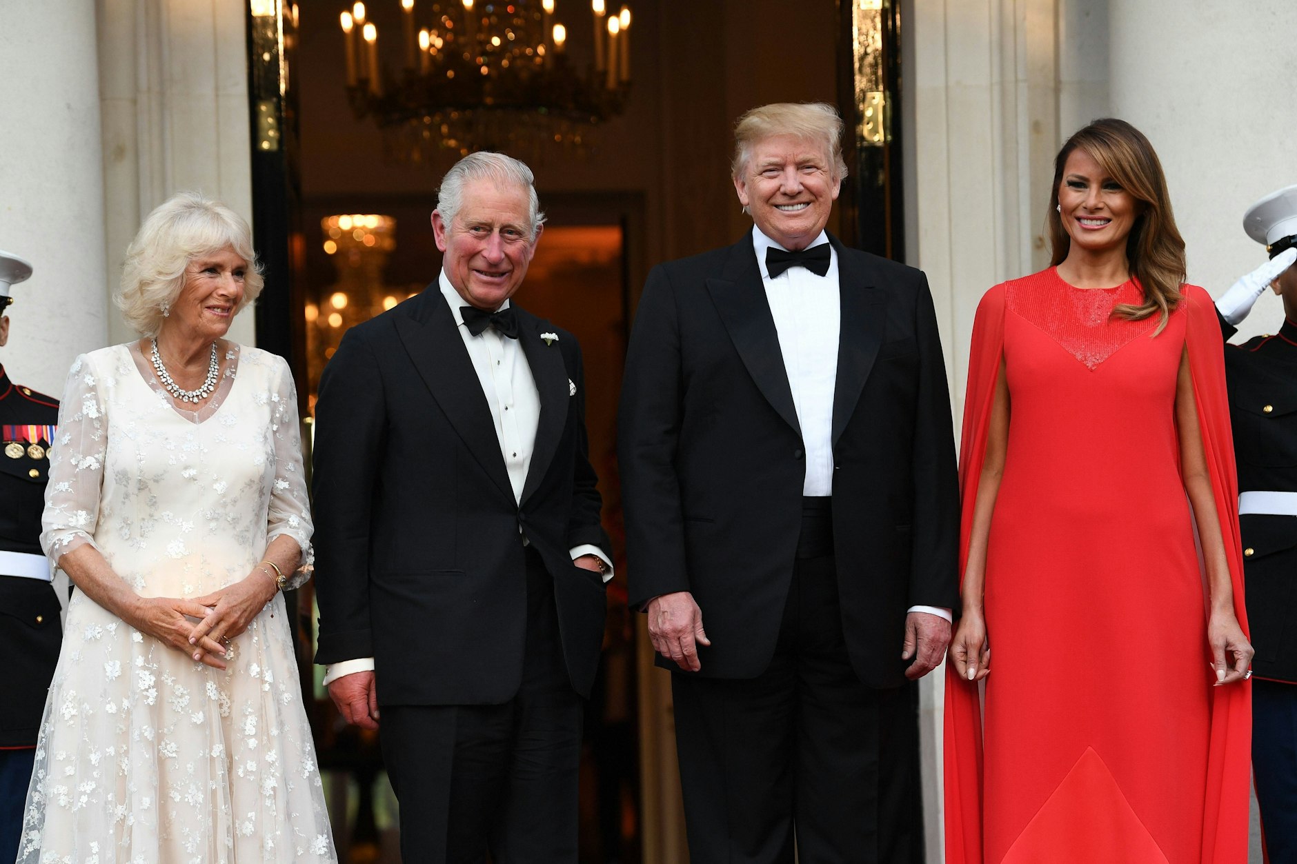 Staatsbesuch in Großbritannien 2019 beim damaligen Prinz Charles im Winfield House