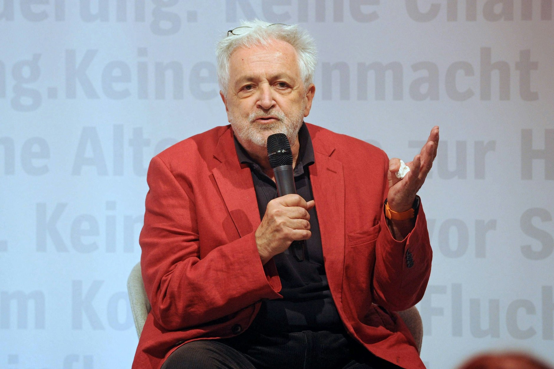 Autor Henryk M. Broder auf der Frankfurter Buchmesse