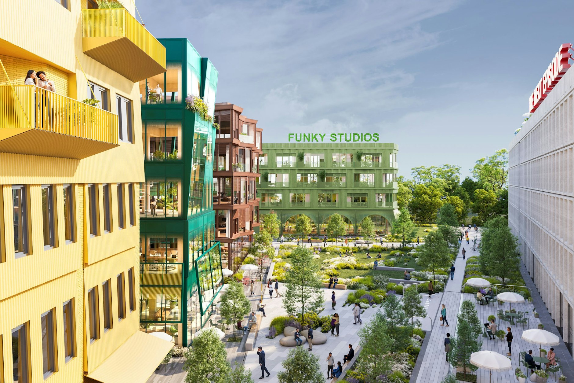 Funkytown: Ein kreativer Campus mit Community-Vibe