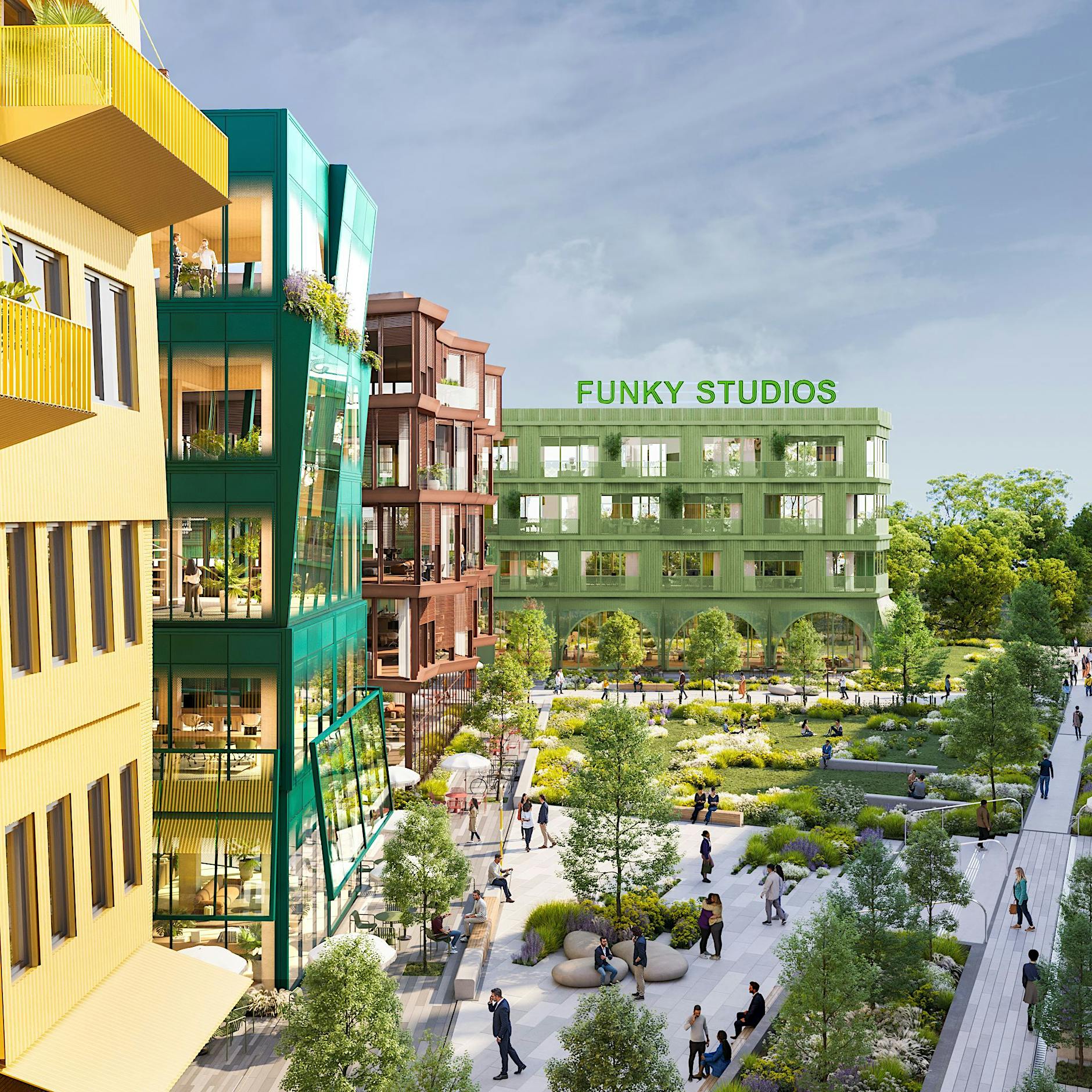 Stadtquartier Funkytown: Acht Mal Leben