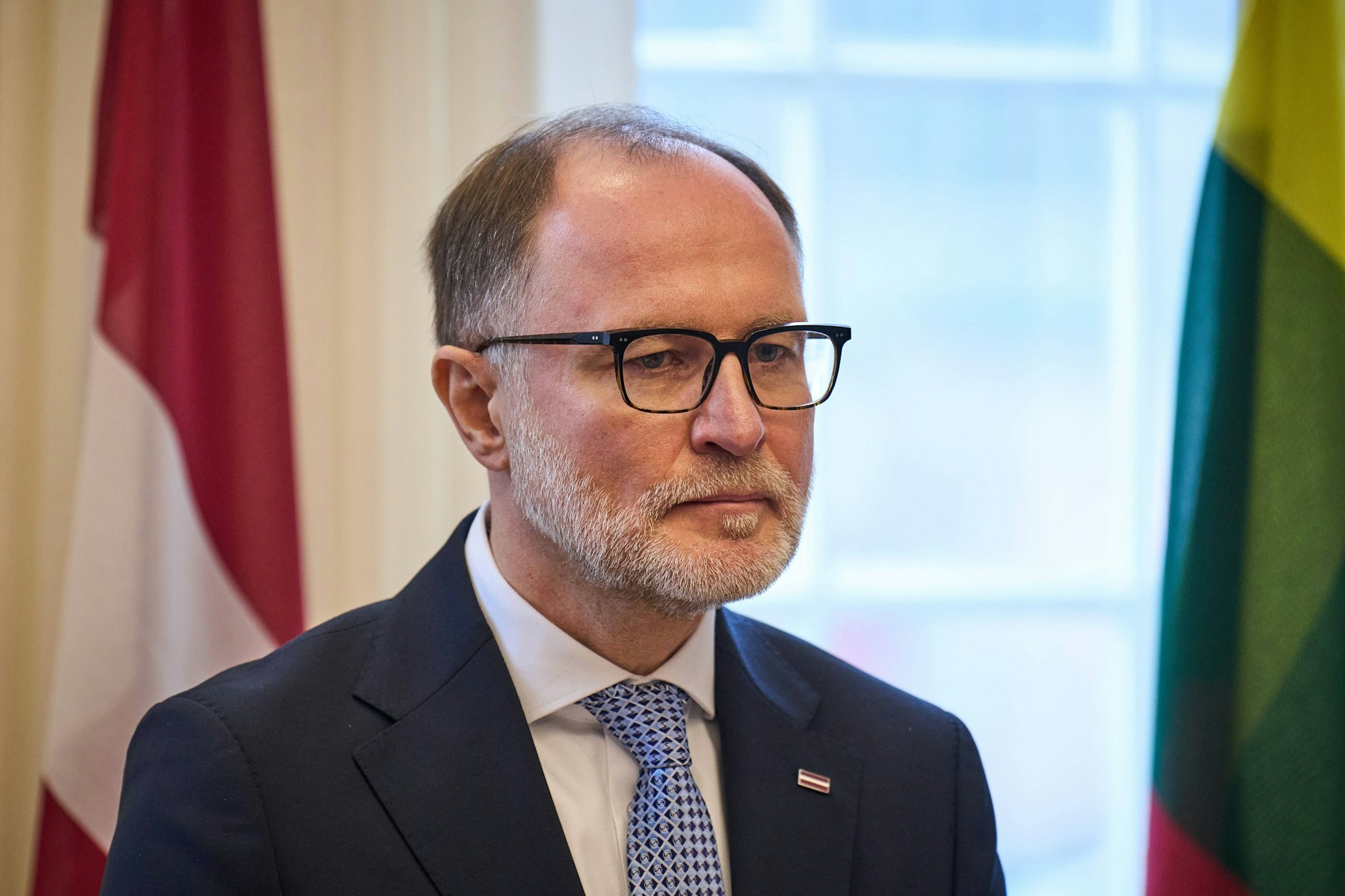 Der lettische Verteidigungsminister Andris Spruds