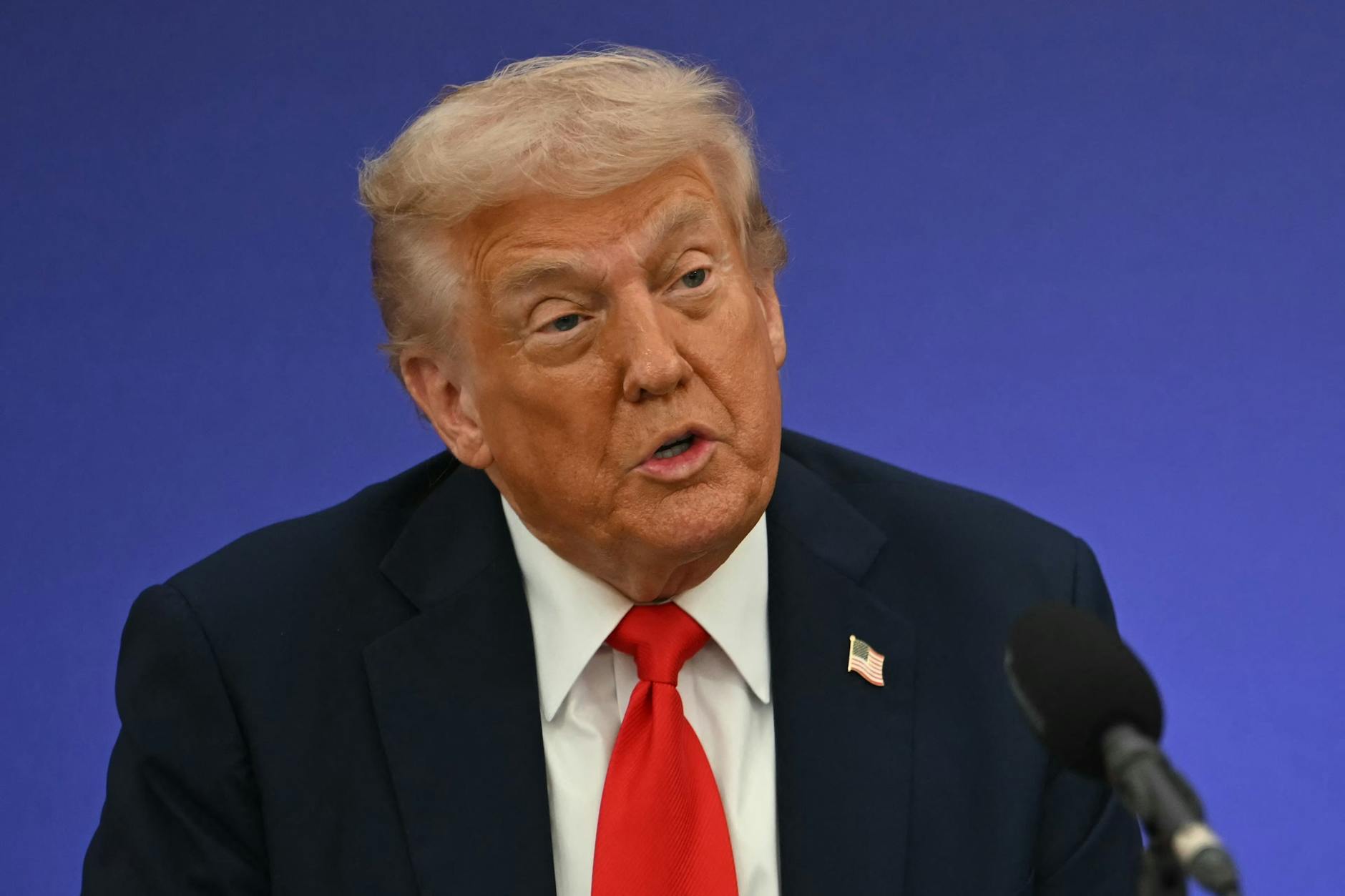 US-Präsident Donald Trump: Seine Klage gegen die New York Times wurde vorerst gestoppt.