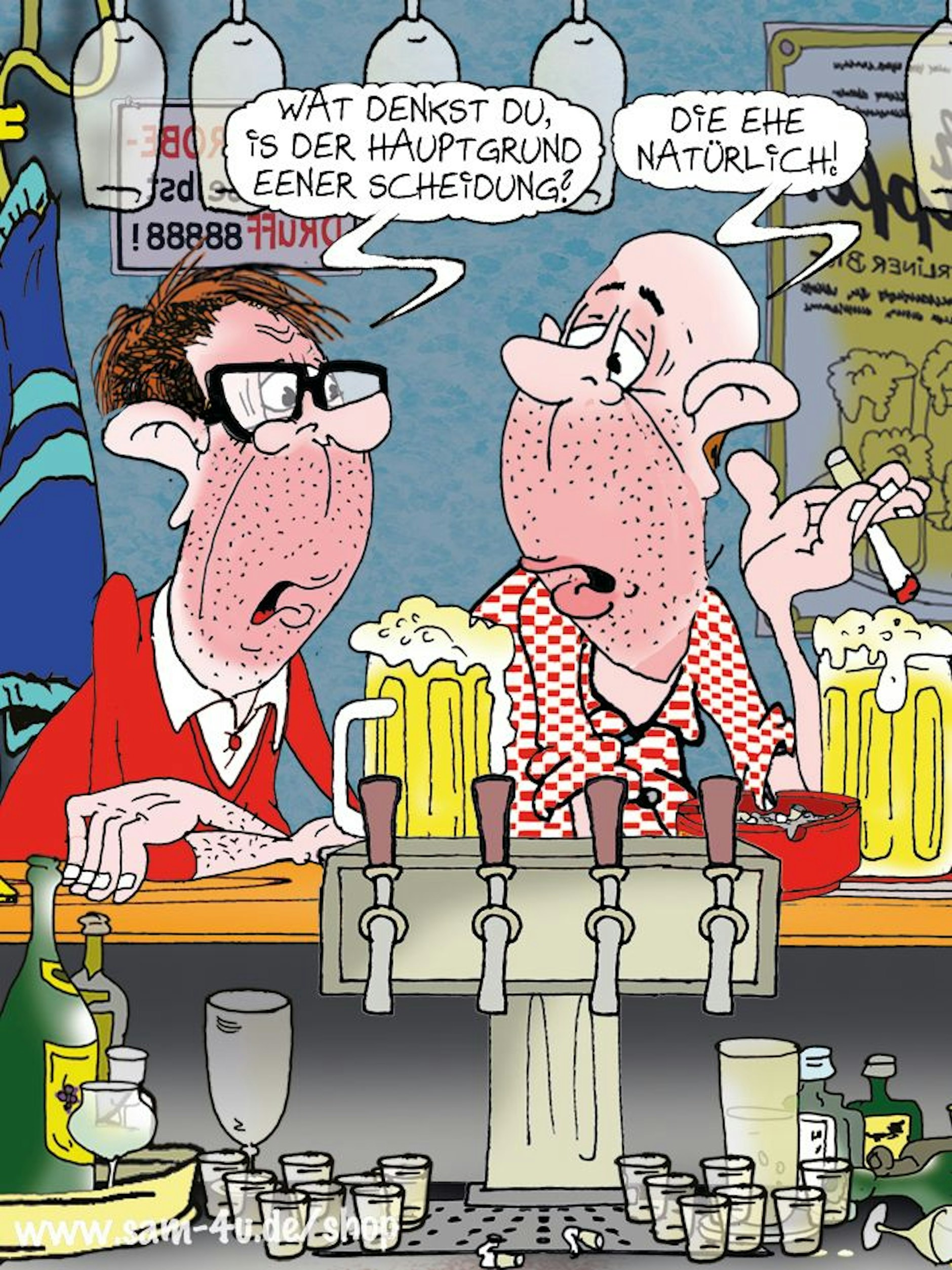 Der Cartoon des Tages kommt auch am Samstag von unserem Zeichner Sam Paff aus Berlin. Wir wünschen Ihnen einen guten Start in den Tag!