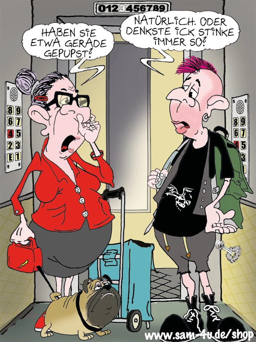 Unser Cartoon des Tages kommt auch heute von unserem Zeichner Sam Paff aus Berlin. 