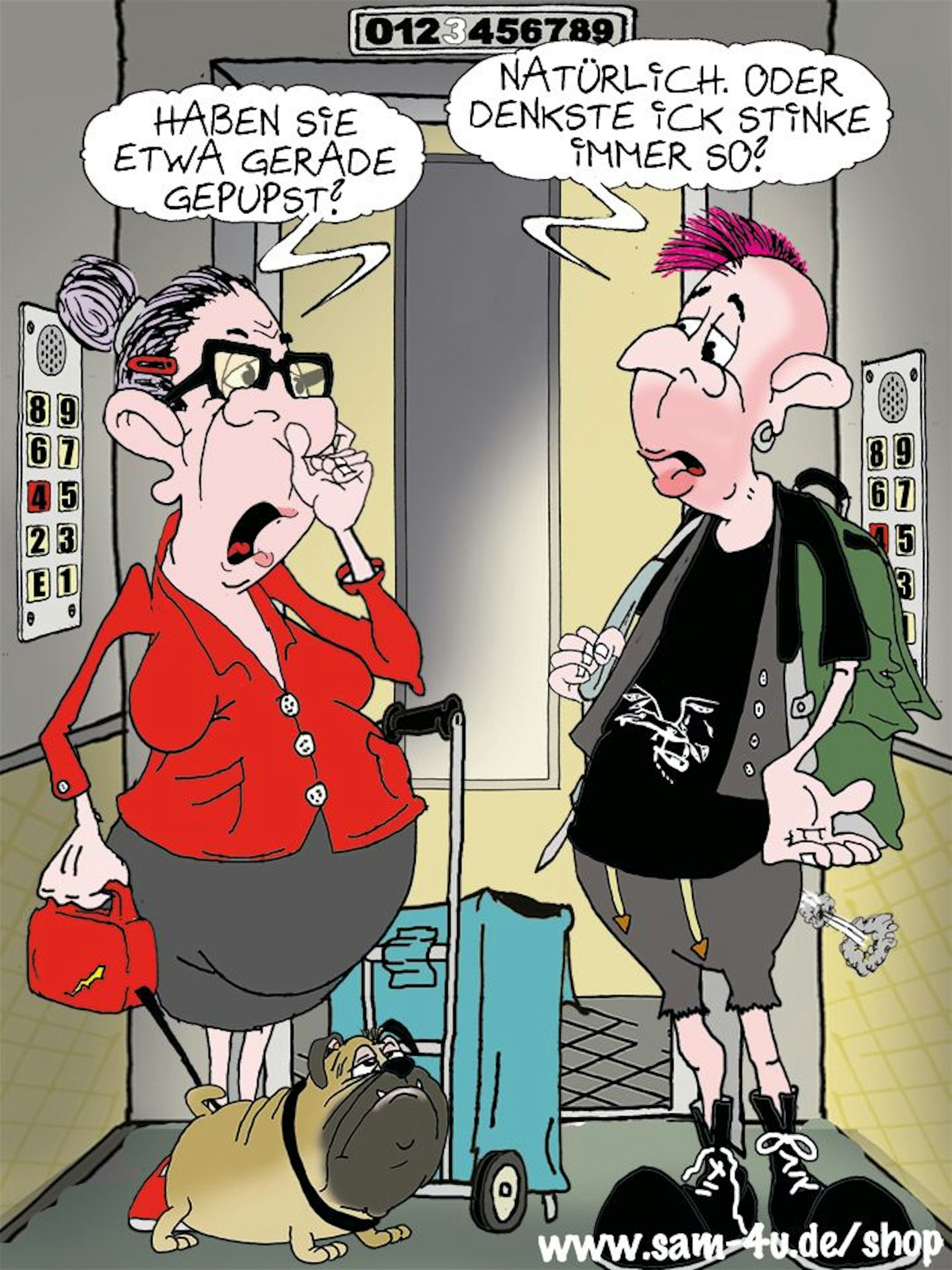 Unser Cartoon des Tages kommt auch heute von unserem Zeichner Sam Paff aus Berlin. 