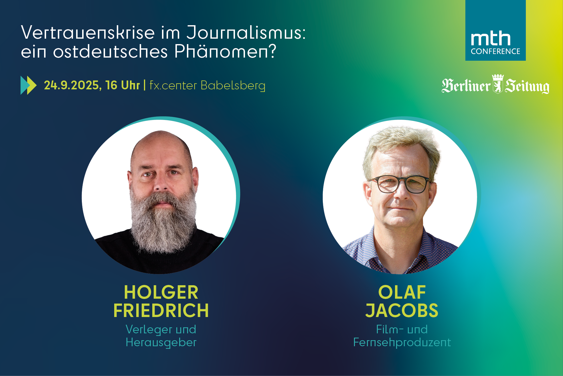 Livestream: Holger Friedrich diskutiert – ist die Vertrauenskrise im Journalismus ein ostdeutsches Phänomen?