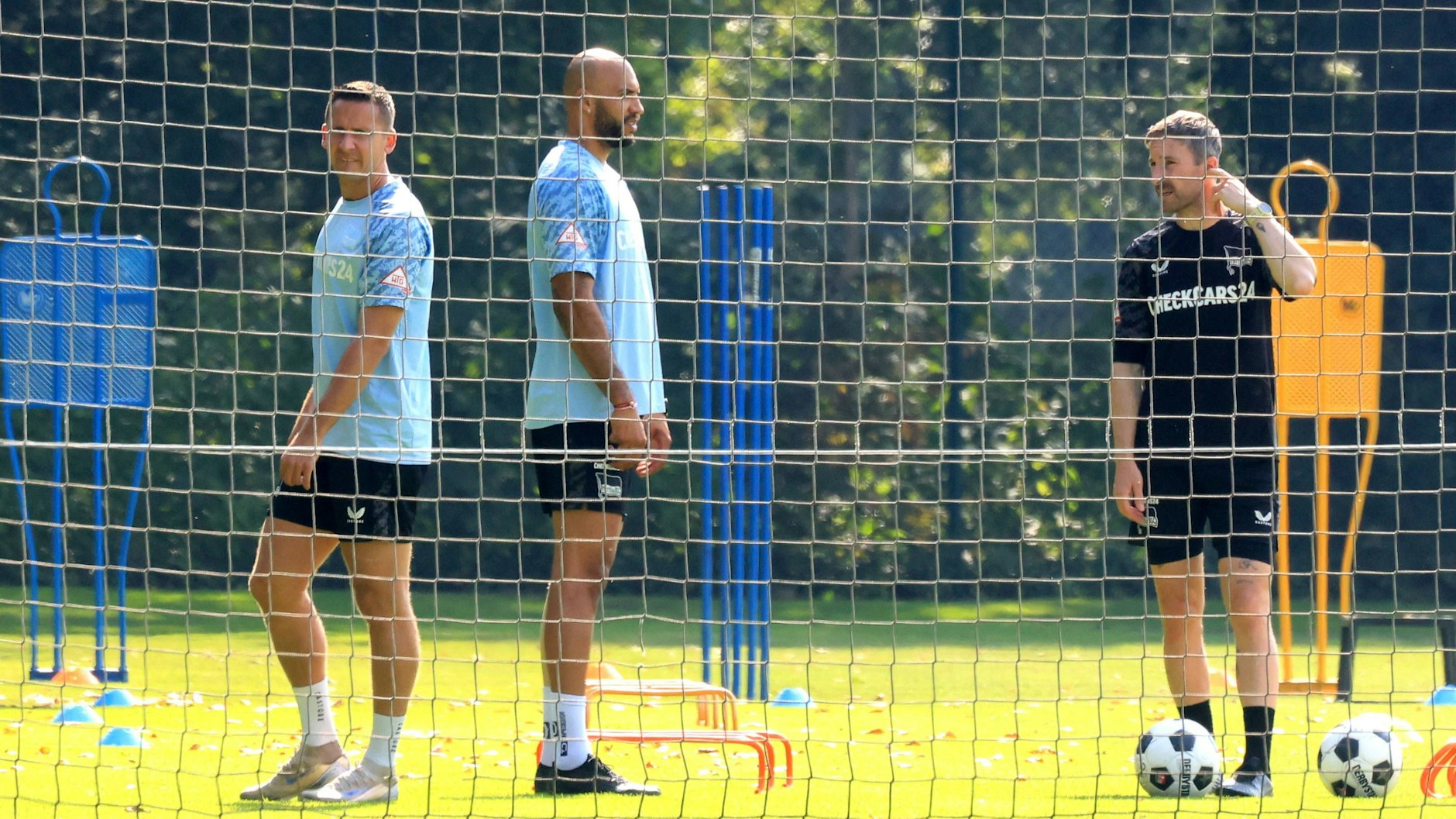 Paul Seguin und John Anthony Brooks trainierten zuletzt separat mit Fitnesstrainer Hendrik Vieth. Diese Zeit geht nun zu Ende, das Comeback bei Hertha BSC steht an.