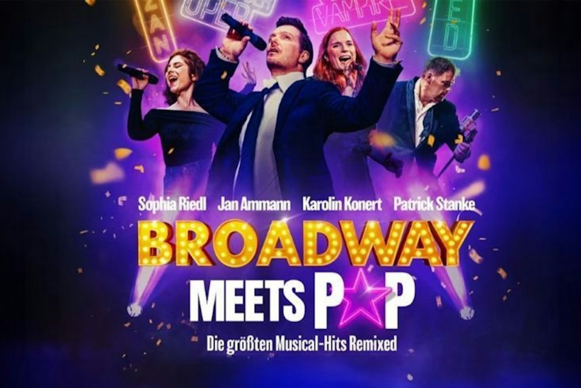 Eine Zeitreise durch die berühmtesten Musicals – von LES MISÉRABLES, DAS PHANTOM DER OPER bis MAMMA MIA! Broadway-Magie am Admiralspalast – herzlich willkommen!