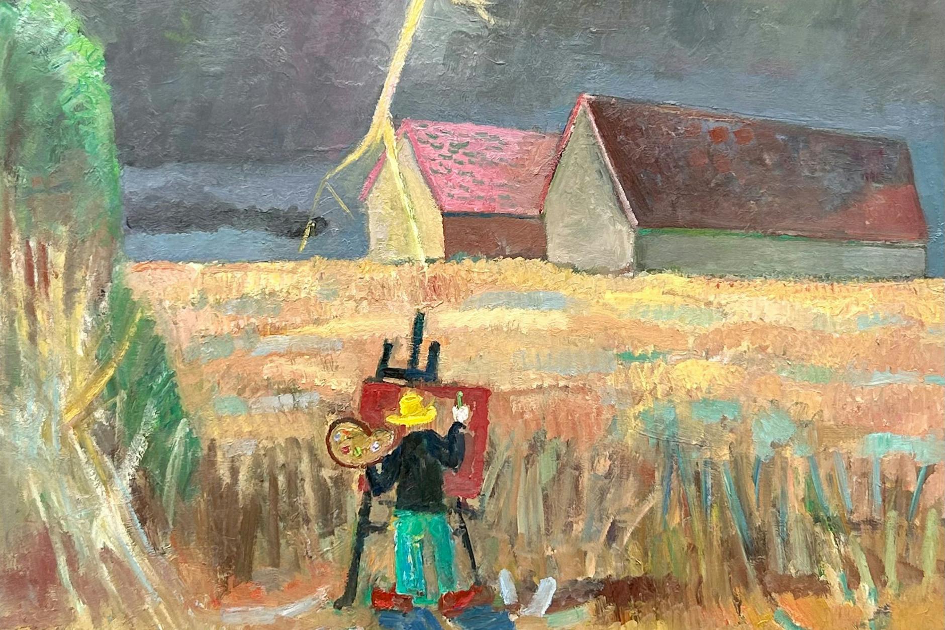 Ralf Kerbach: „Der Landschaftsmaler“, 2025, Öl auf Leinwand