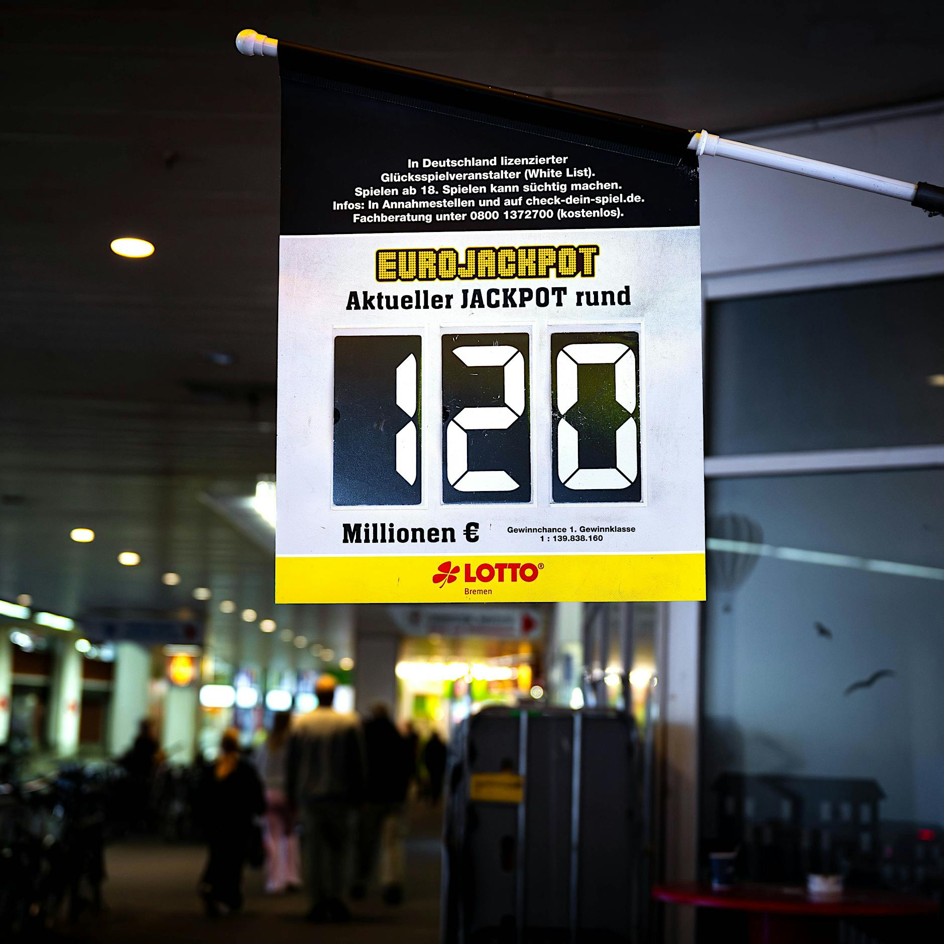 Berliner knackt Eurojackpot: Gewinn von 120 Millionen Euro