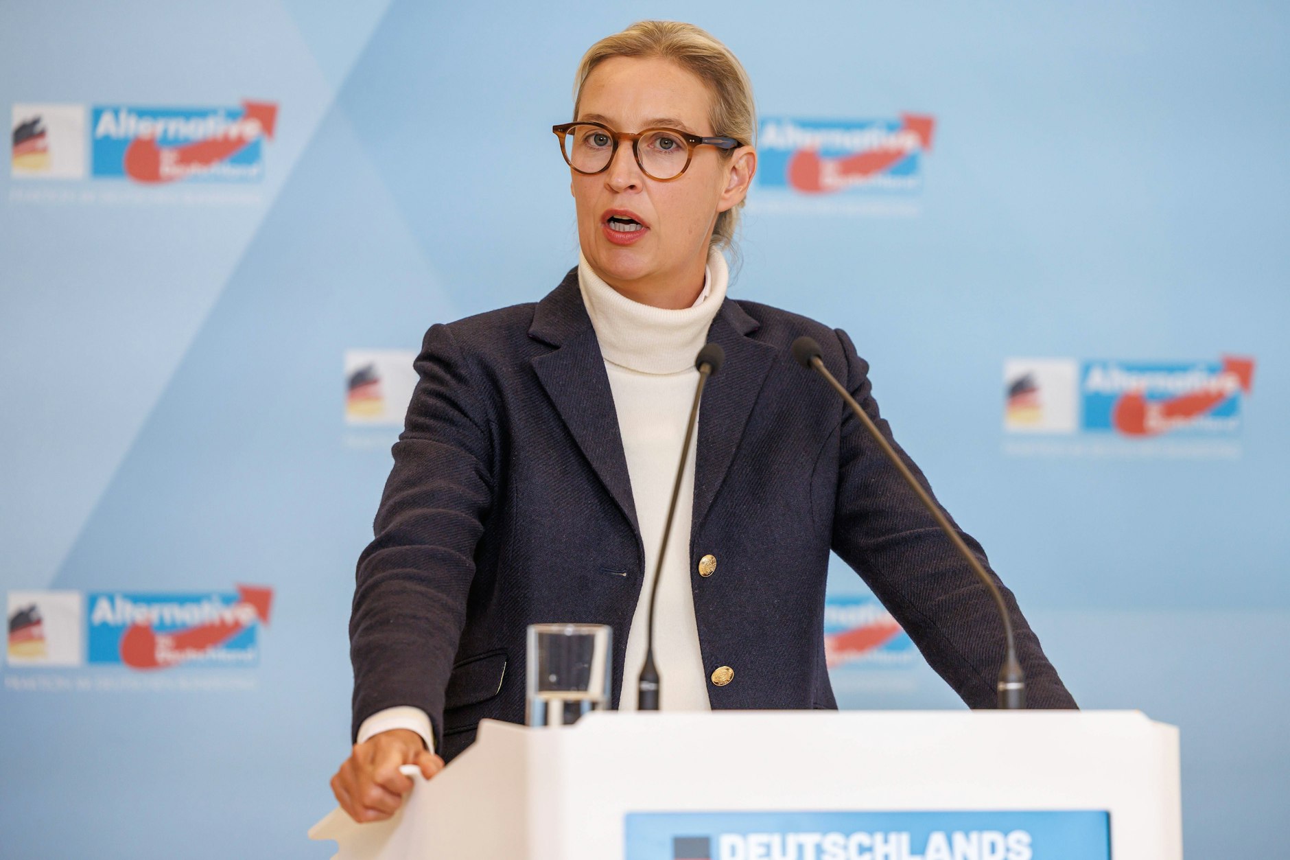 Alice Weidel: Ihre Partei setzt in sozialen Netzwerken stark auf das Thema Migration und erzielt damit besonders bei jungen Nutzerinnen und Nutzern hohe Reichweiten.
