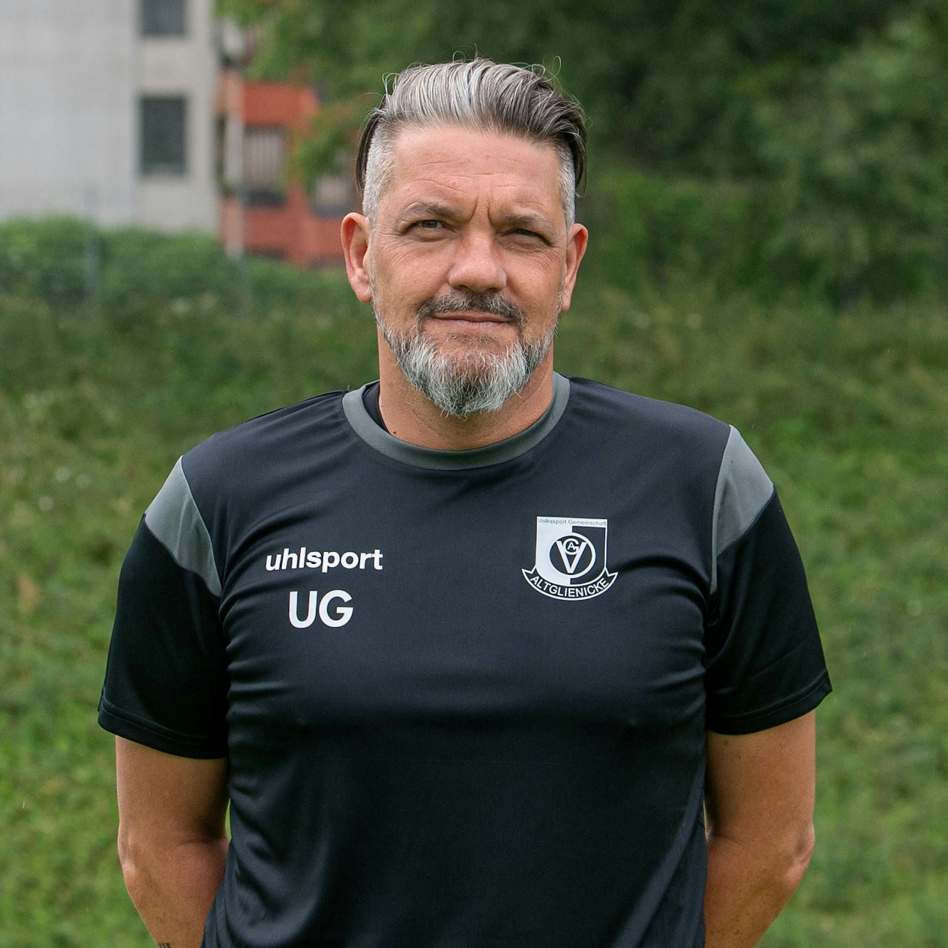 Altglienicke- statt BFC-Logo auf der Brust, aber weiterhin ein Pfundstyp: Udo Gans