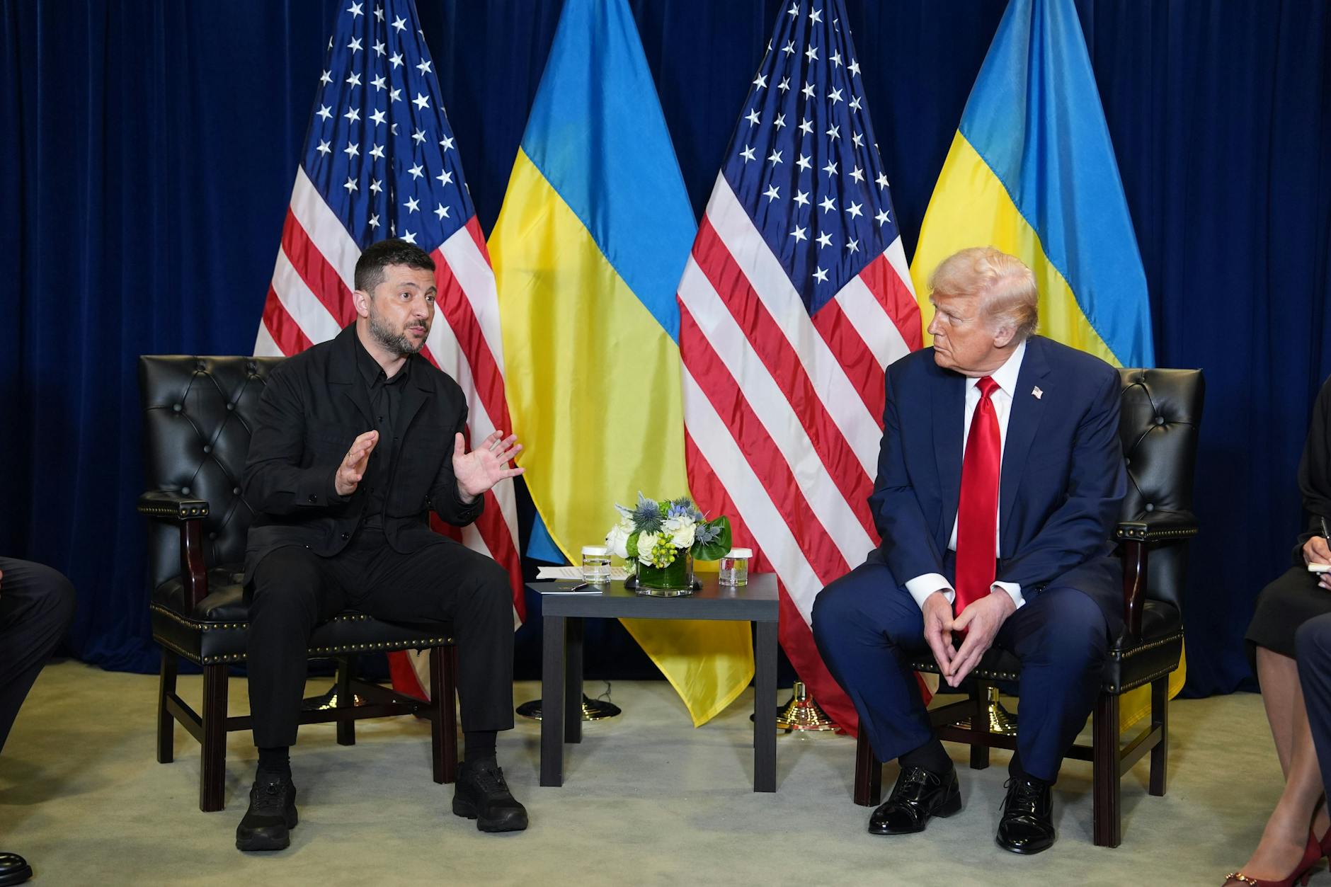 US-Präsident Donald Trump traf sich am Rande der UN-Vollversammlung mit dem ukrainischen Präsidenten Wolodymyr Selenskyj.