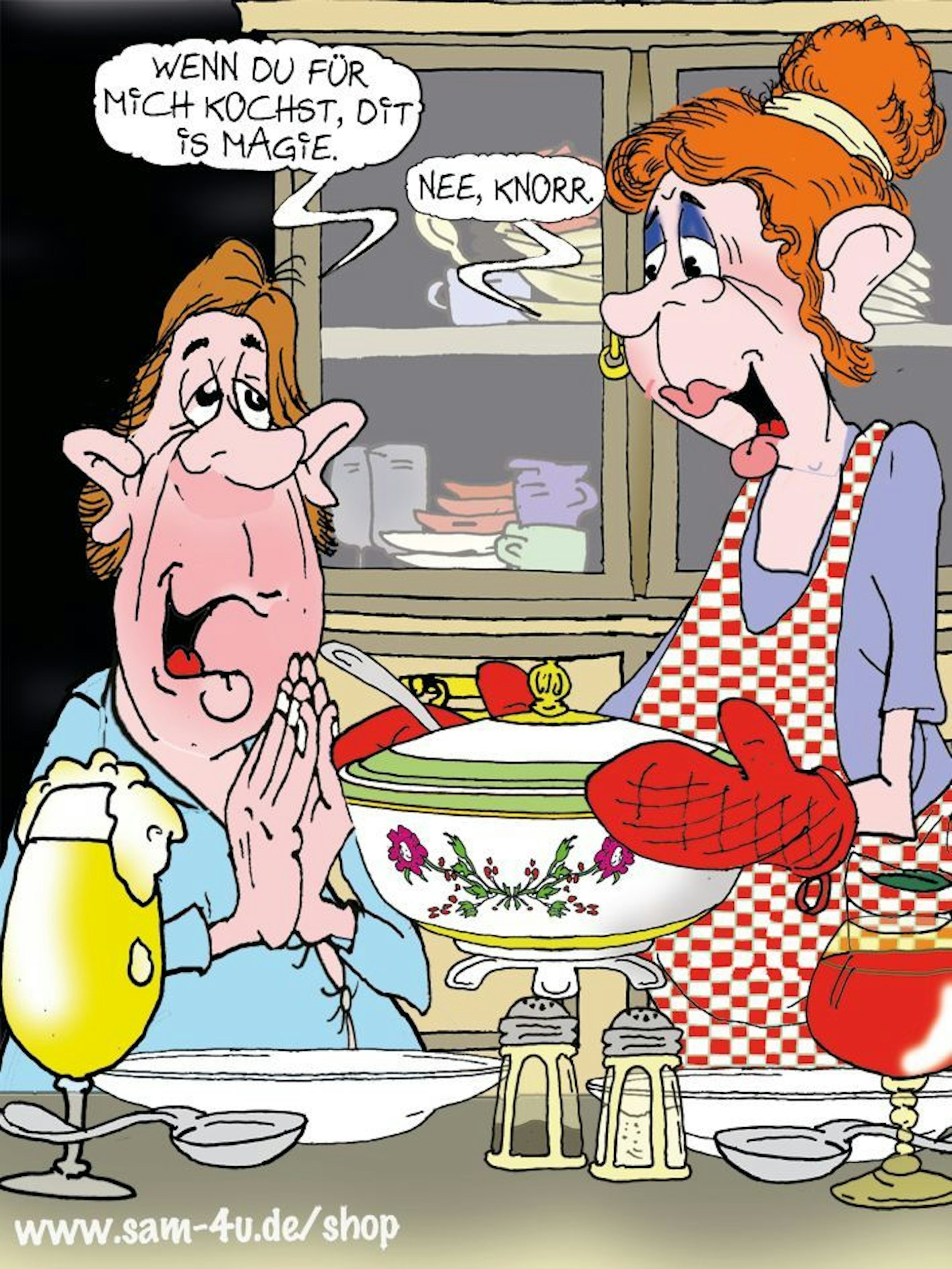 Auch am Freitag schicken wir Sie mit der Rubrik Witz des Tages und dem Cartoon des Zeichners Sam Paff ins Wochenende.