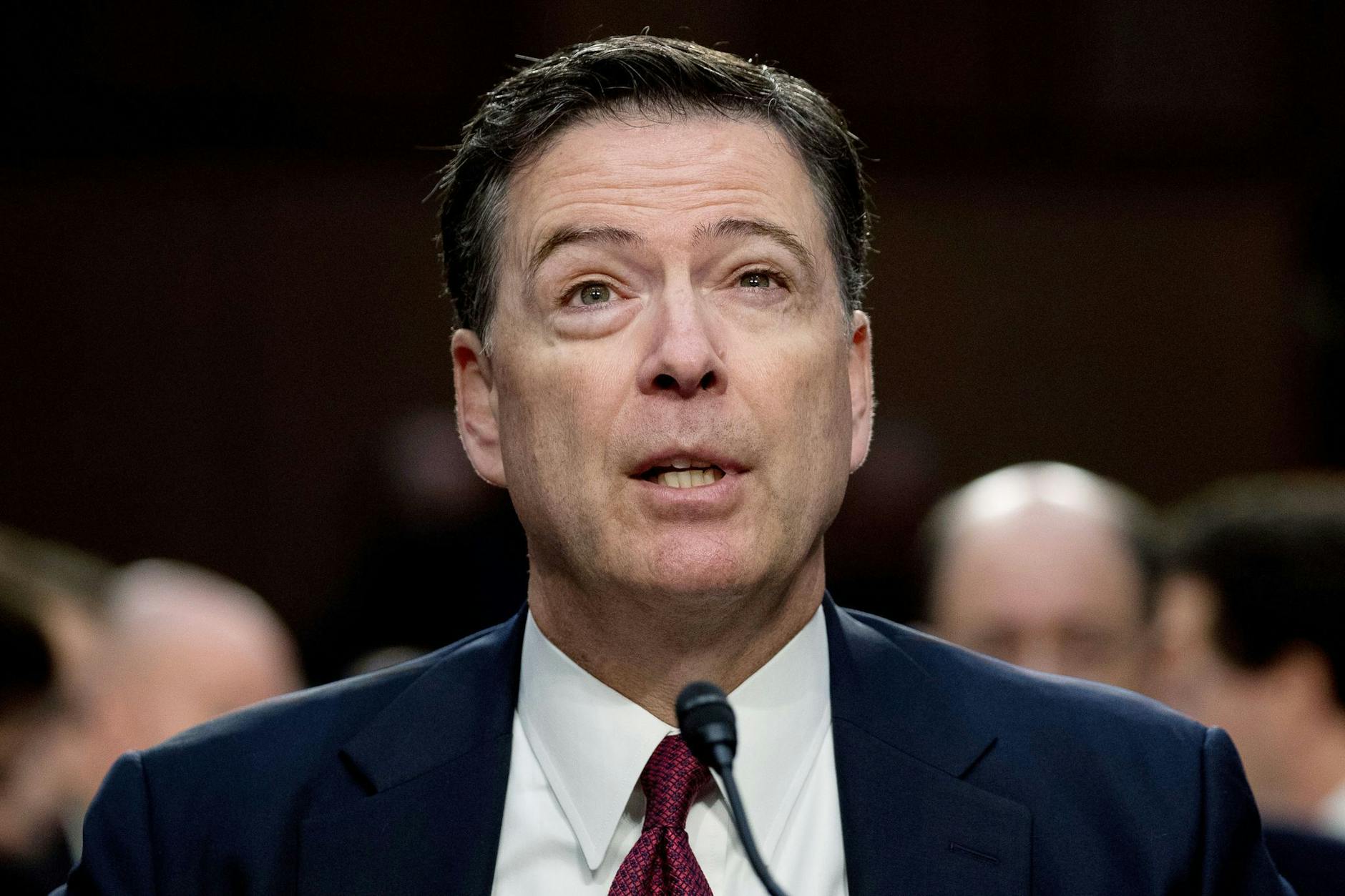James Comey, ehemaliger FBI-Direktor, spricht bei seiner Anhörung vor dem Geheimdienstausschuss des US-Senats.