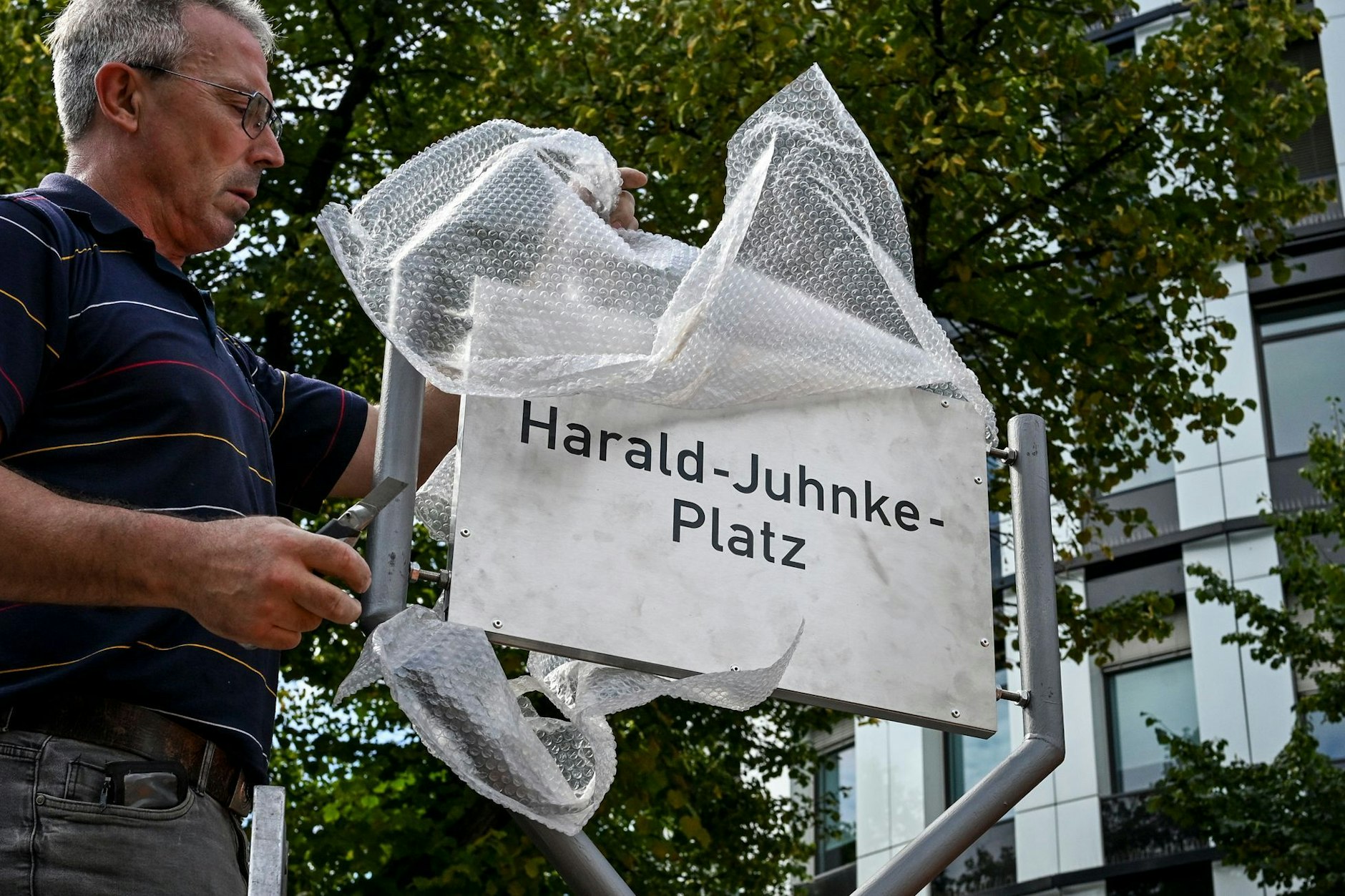 Der Harald-Juhnke-Platz am Kurfürstendamm wird am Montag feierlich eröffnet.