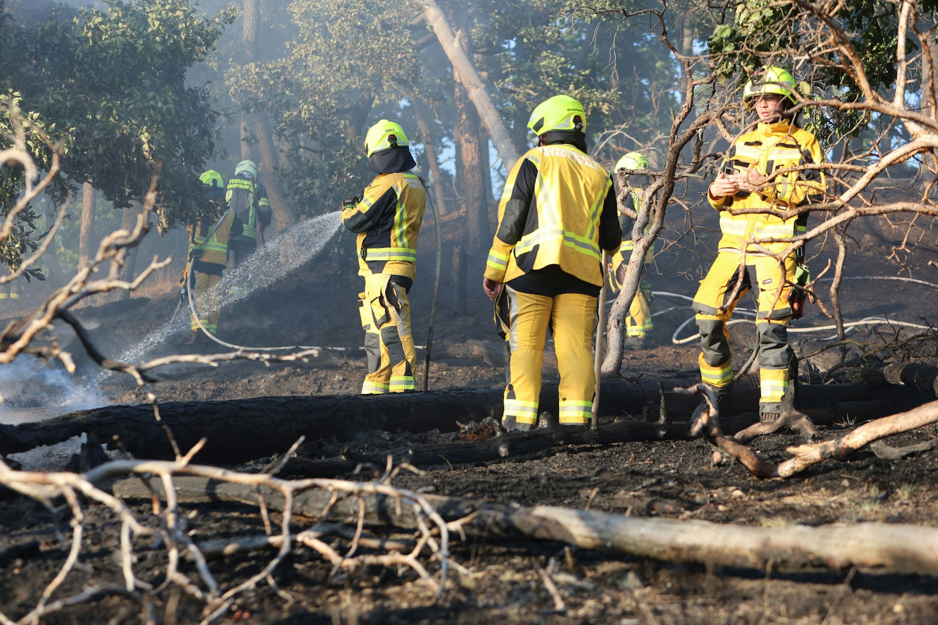 Zwei Männer sollen mehrere Brände in Sachsen-Anhalt gelegt haben.