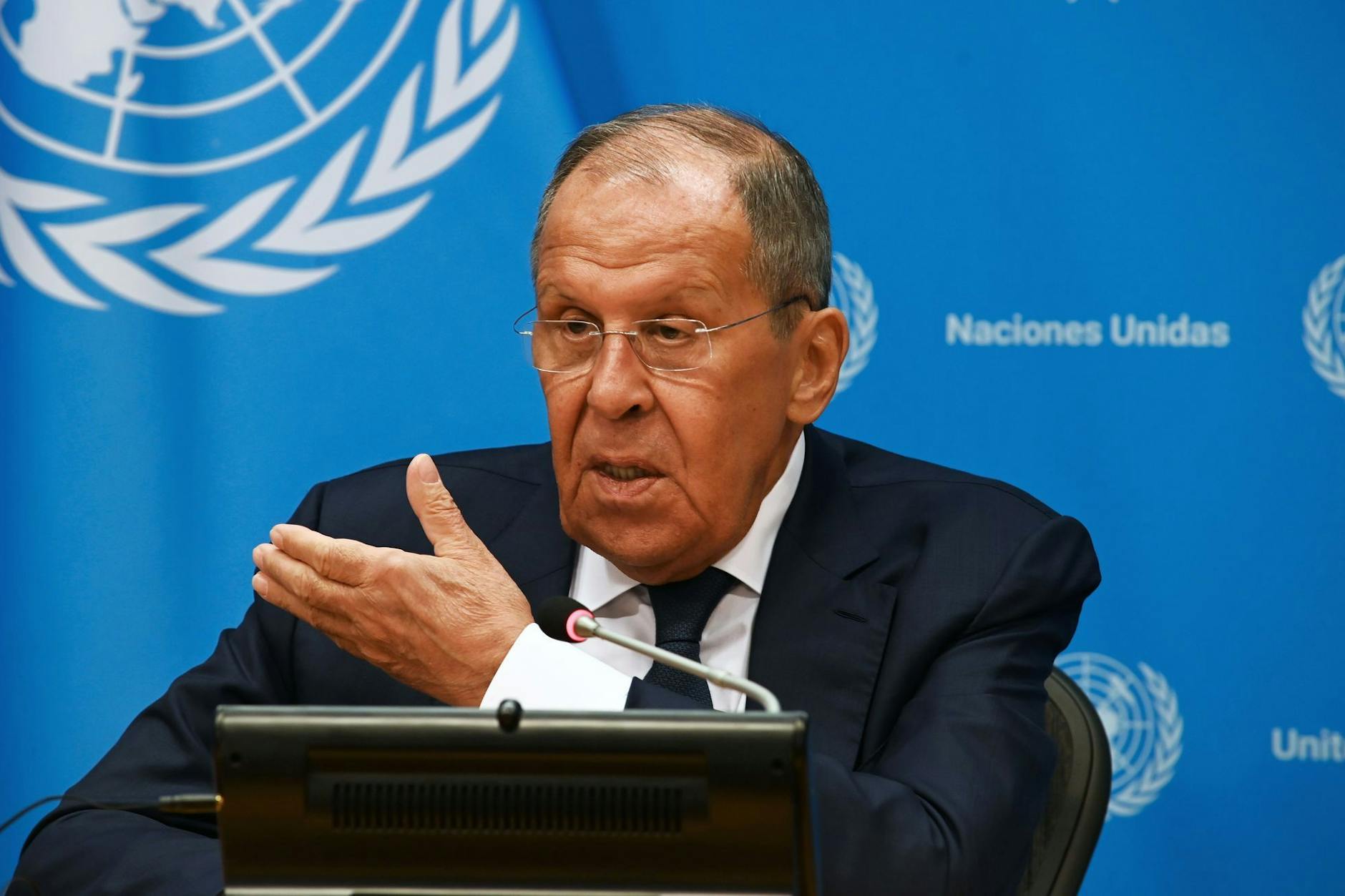 Der russische Außenminister Sergej Lawrow: hier im Hauptquartier der Vereinten Nationen
