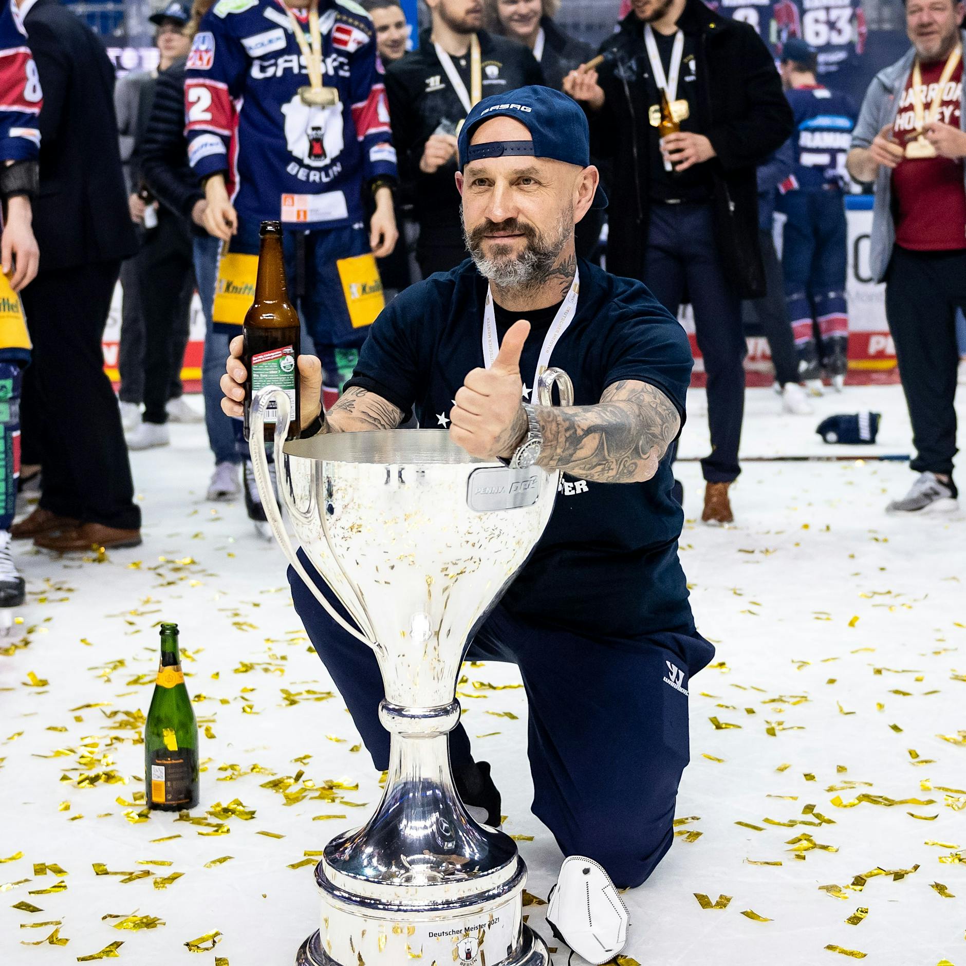 Das sind die letzten beiden alten Dynamos bei den Eisbären Berlin