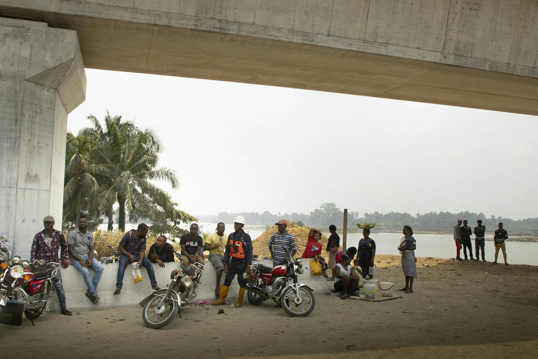 Menschen, die betroffen sind von der Ölverschmutzung im Niger-Delta in Port Harcourt (Nigeria)