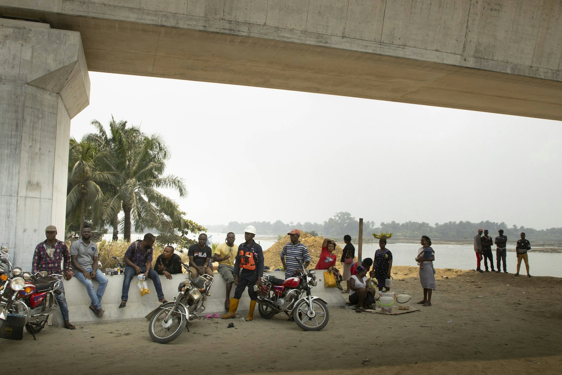 Menschen, die betroffen sind von der Ölverschmutzung im Niger-Delta in Port Harcourt (Nigeria)