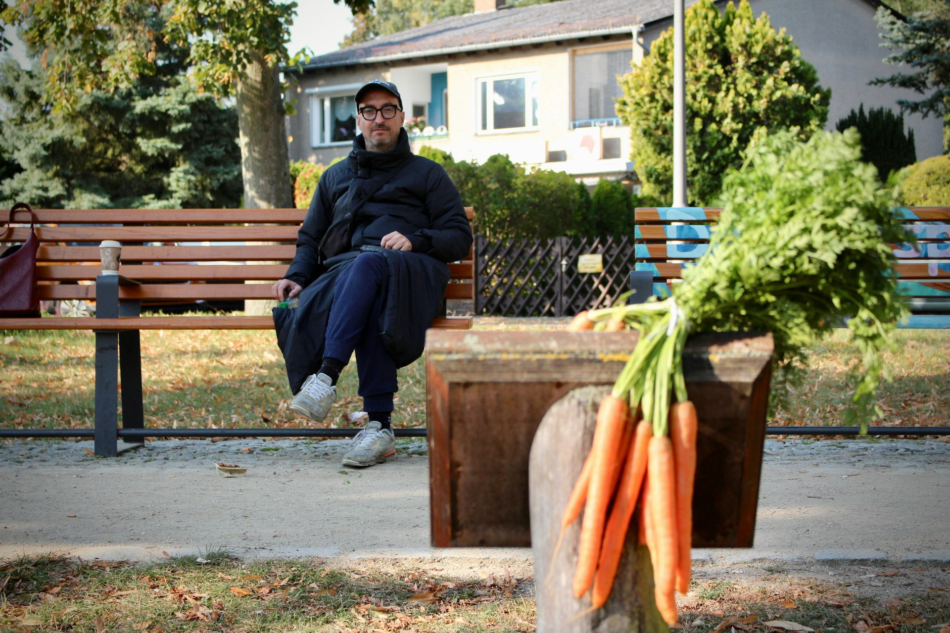 Warten darauf, dass das Wallaby anbeißt.