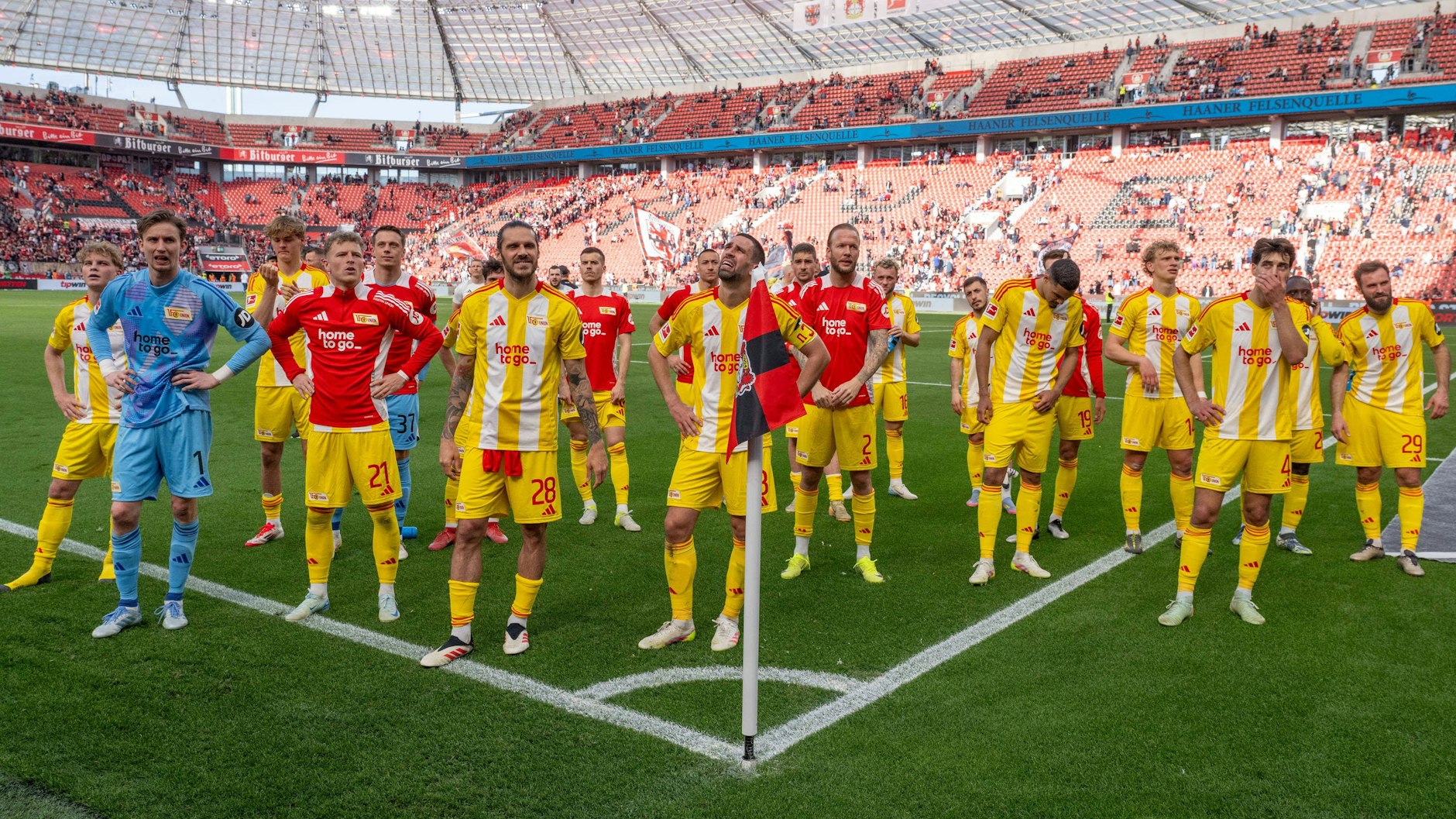 Am 29. Spieltag der Vorsaison freuten sich die Unioner über ein 0:0 bei Bayer in Leverkusen – völlig zu Recht.