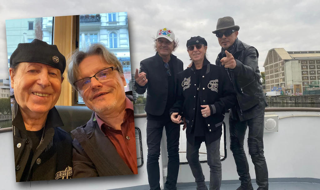 Party auf der Spree: Scorpions feiern 60. Geburtstag auf dem Schiff