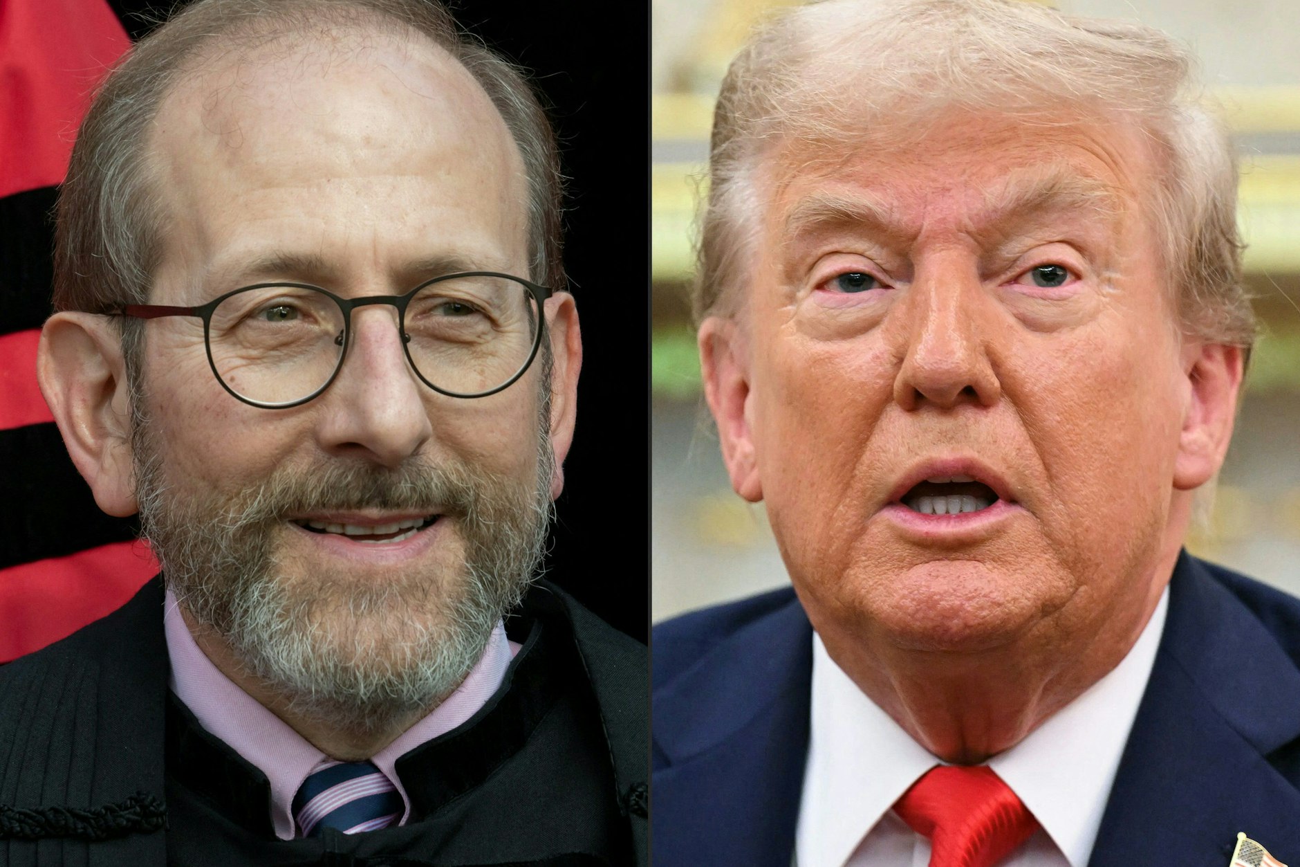 Harvard-Präsident Alan Garber und US-Präsident Donald Trump