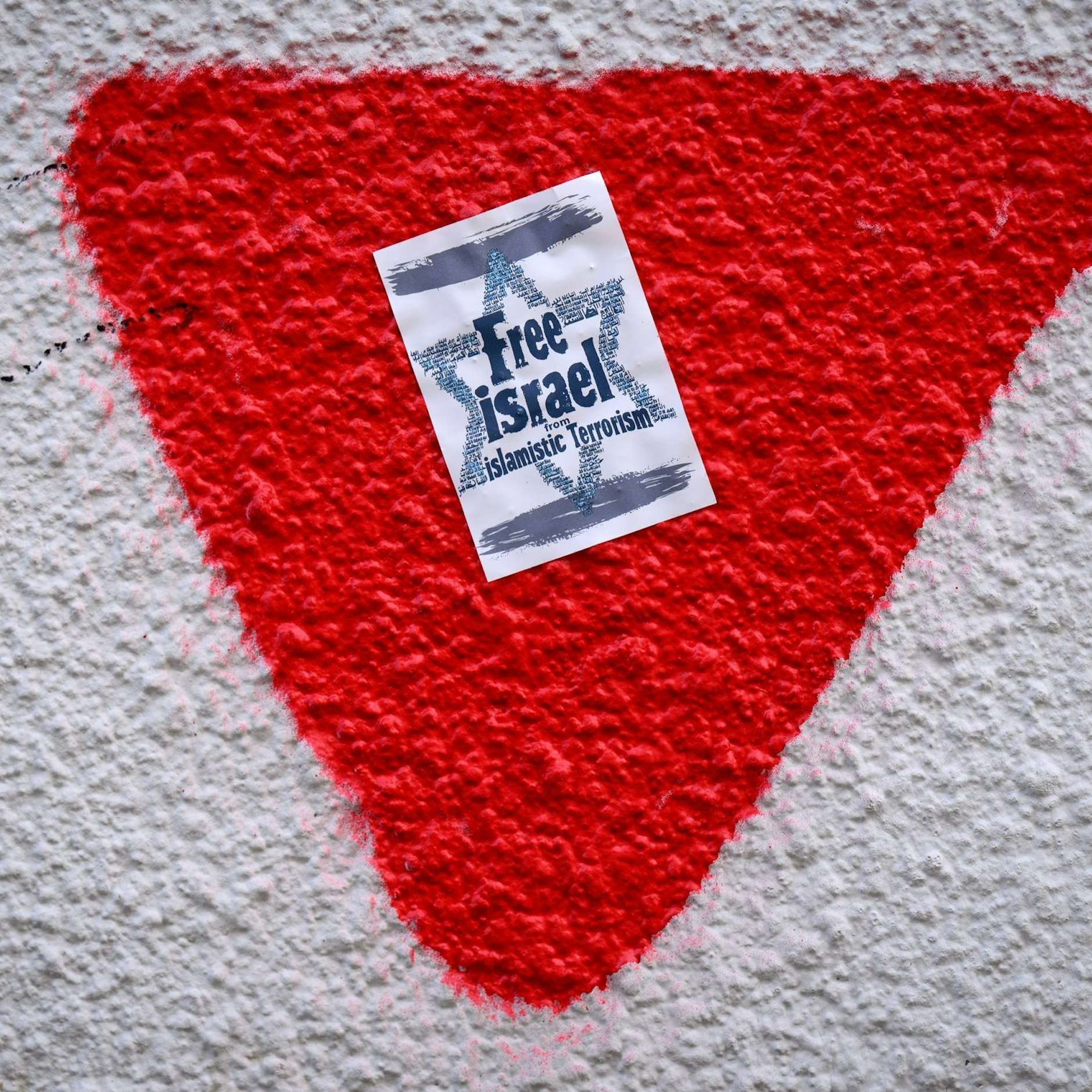 Mit den roten Dreiecken markieren die Terroristen der Hamas mögliche Angriffsziele.