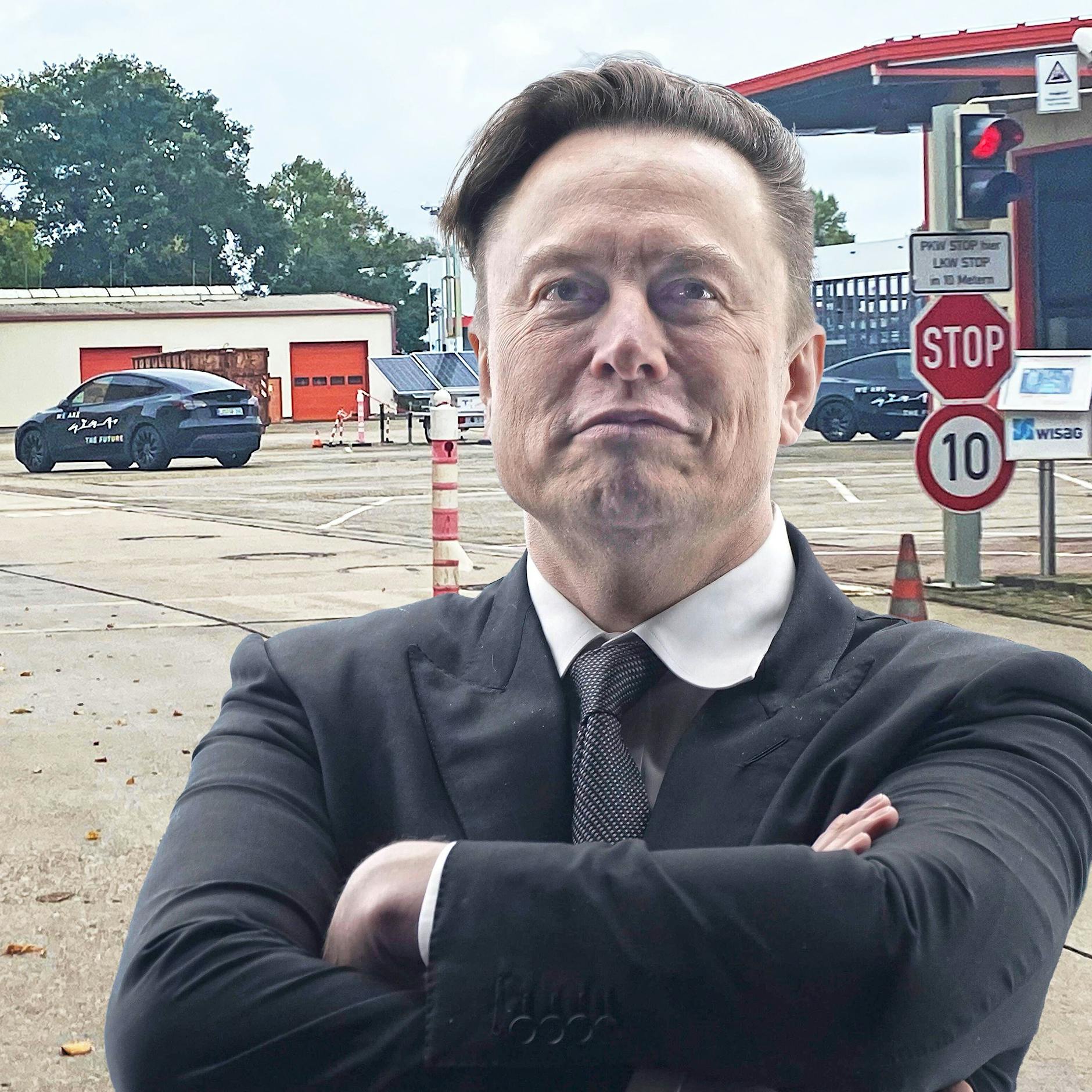 Elon Musk in Köpenick: Entdeckt! Tesla zieht in sein Geheimwerk ein