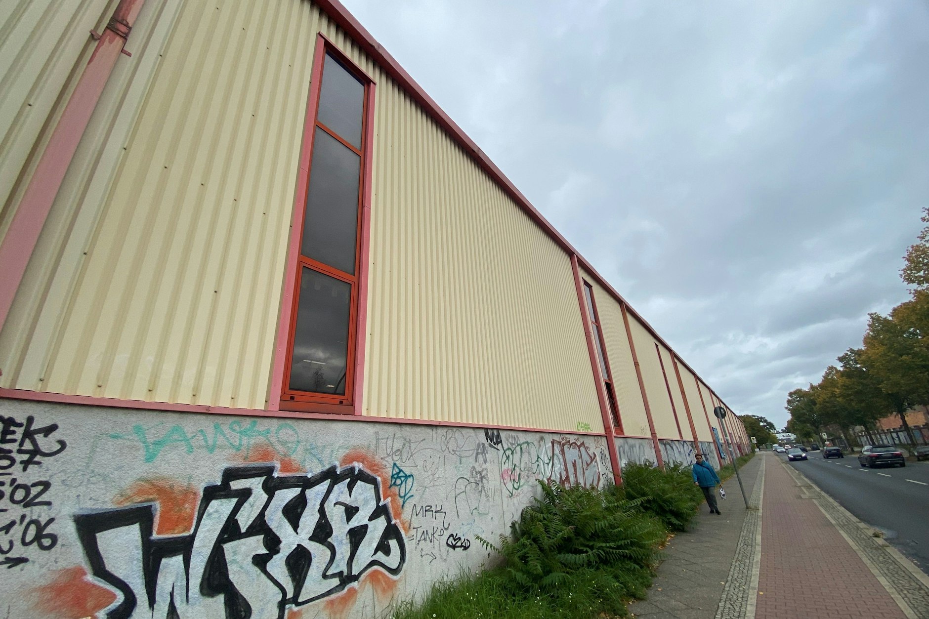 Eine der Hallen des ehemaligen Draka-Kabelwerkes in Berlin-Köpenick