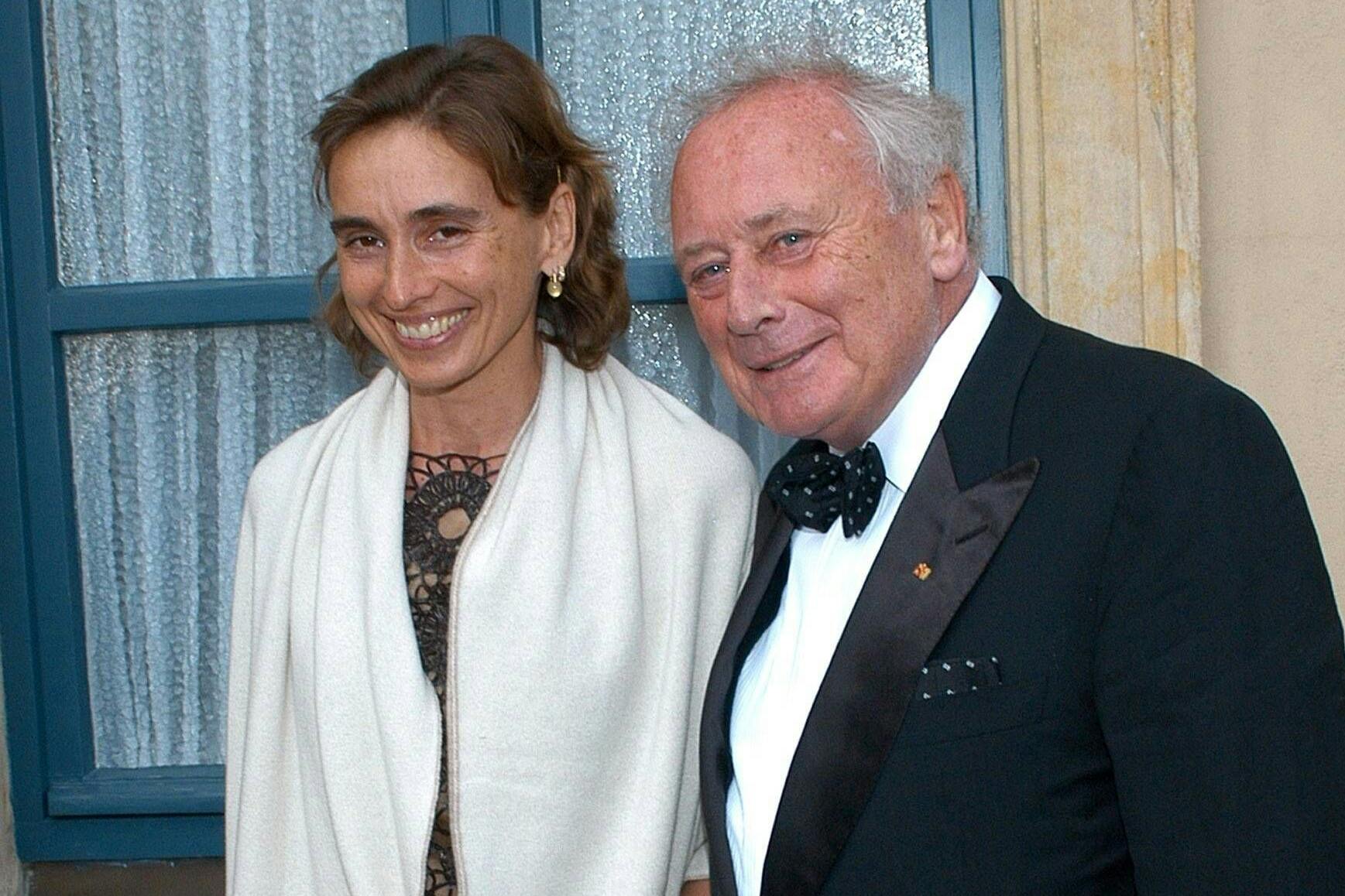 Marion Würth im Jahr 2005 an der Seite ihres Vaters Reinhold Würth bei den Bayreuther Festspielen.