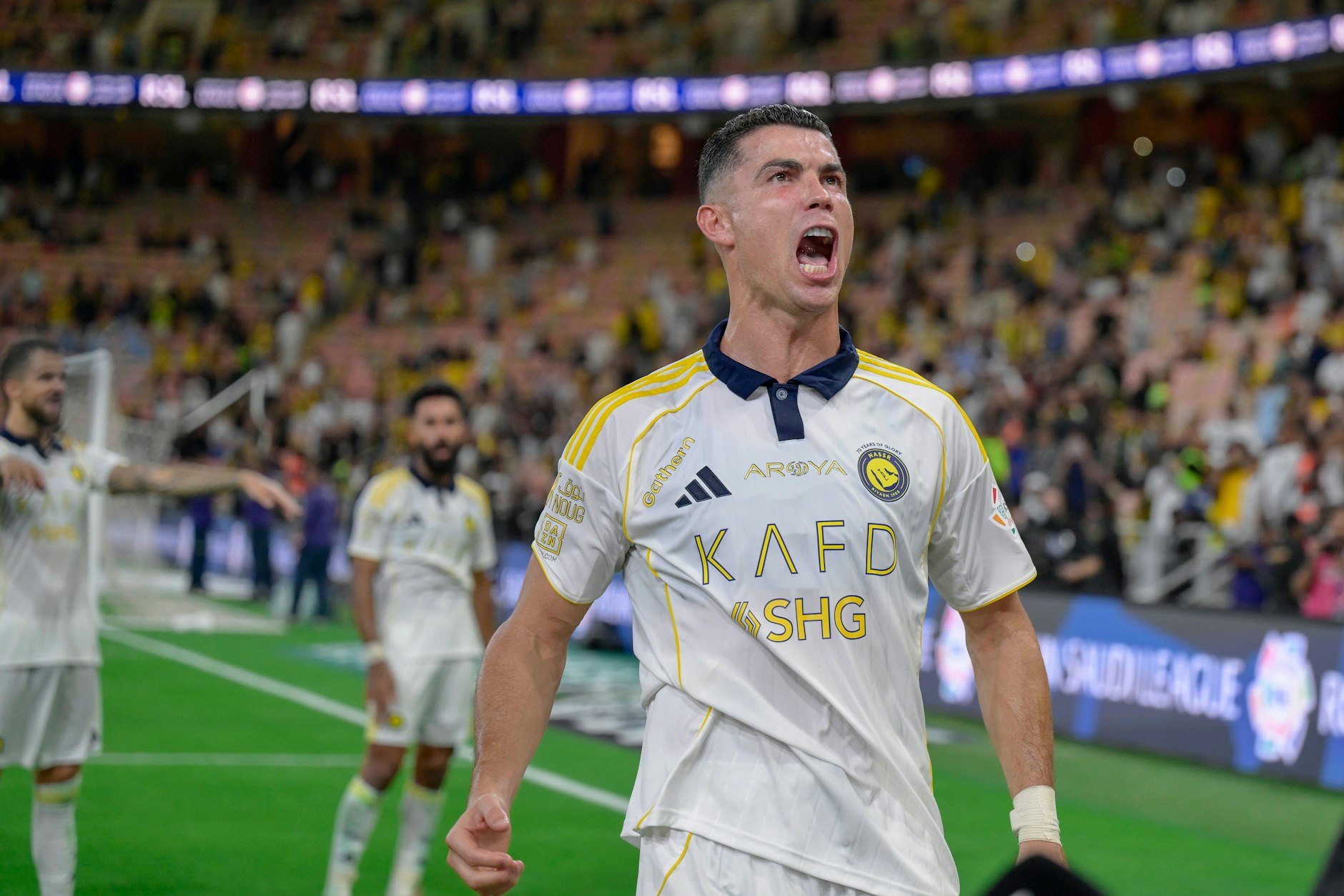 Cristiano Ronaldo spielt seit 2023 beim saudi-arabischen Klub Al-Nassr.