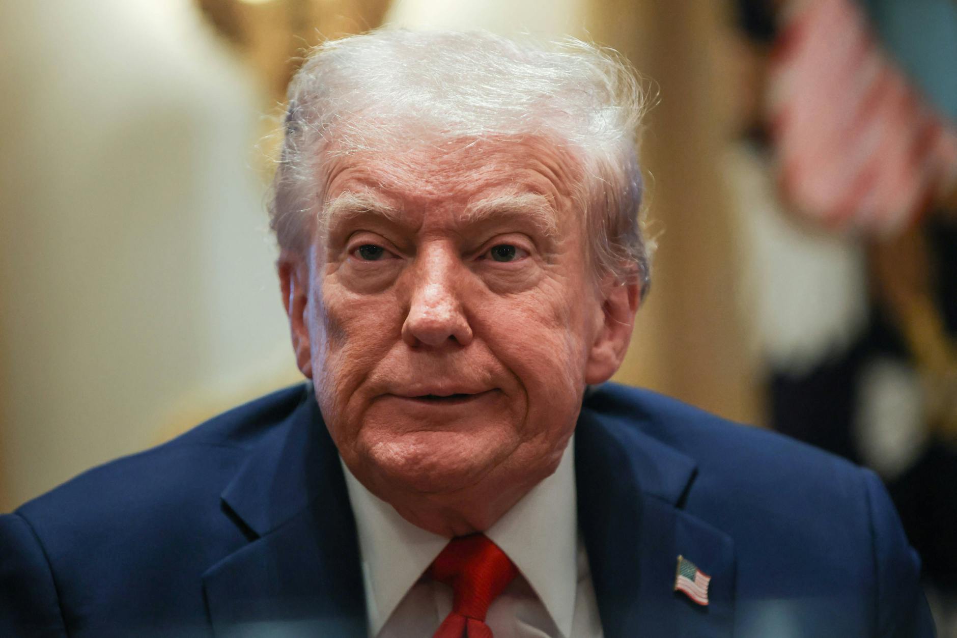 US-Präsident Donald Trump bei einer Kabinettssitzung am Donnerstag