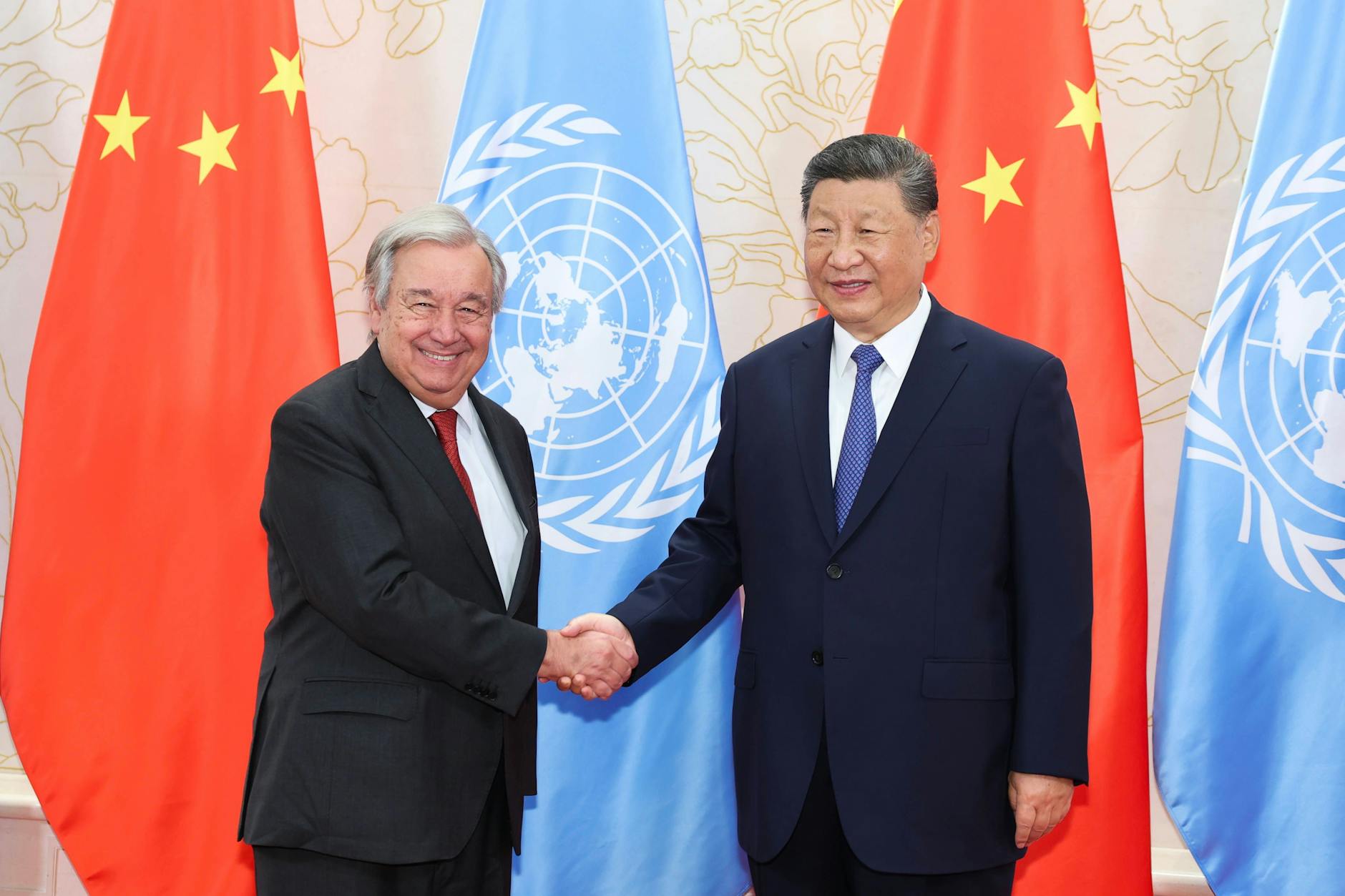 UN-Generalsekretär António Guterres und Chinas Präsident Xi Jinping
