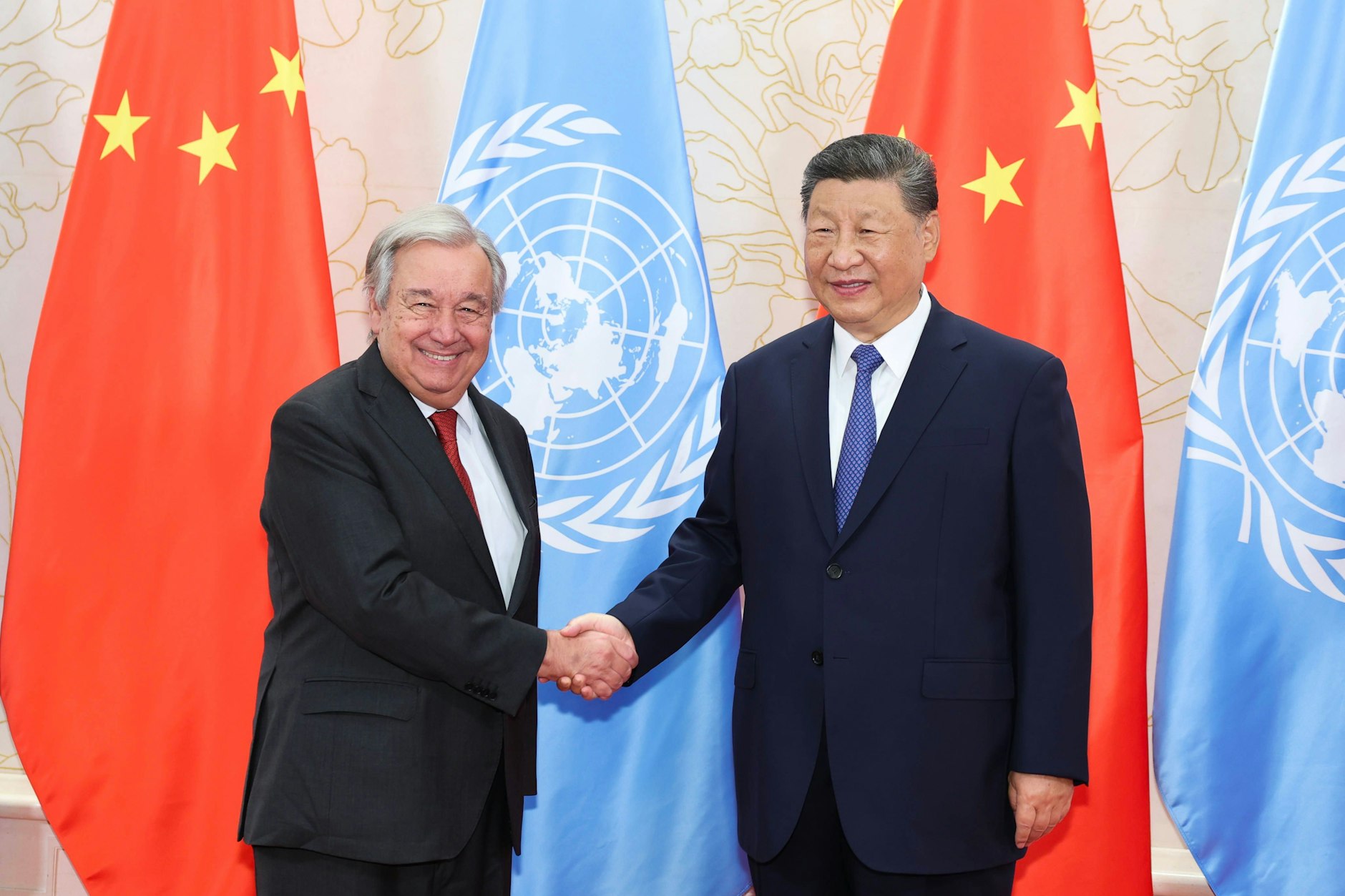 UN-Generalsekretär António Guterres und Chinas Präsident Xi Jinping