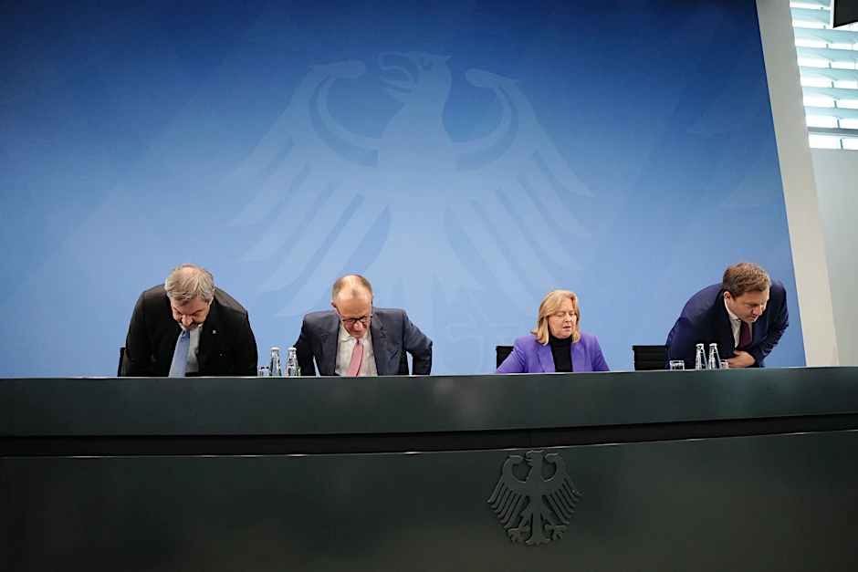 Nach dem Koalitionsausschuss kommen trat die Bundesregierung vor die Presse.
