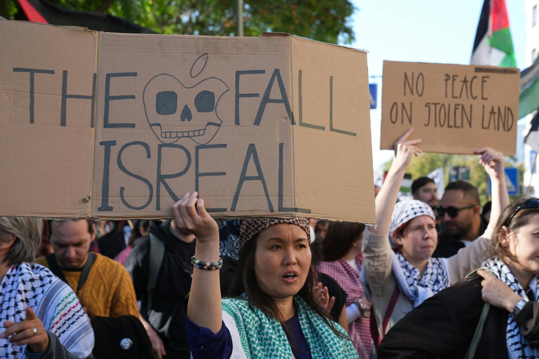 Solidaritätskundgebung in der Oranienstraße Ende September in Berlin