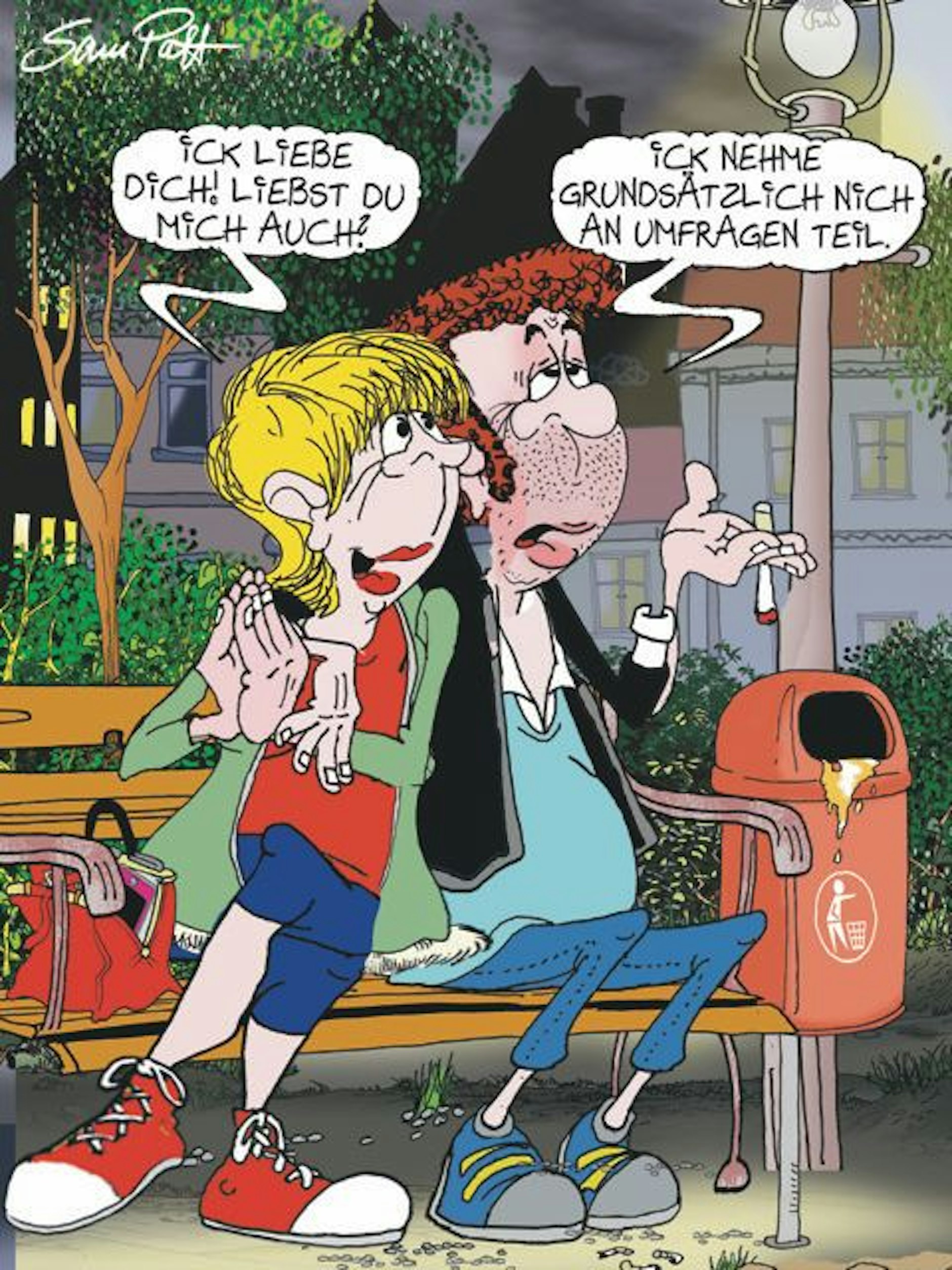 Der Cartoon des Tages gehört auch heute zur Rubrik Witz des Tages - und kommt von unserem Zeichner Sam Paff aus Berlin.