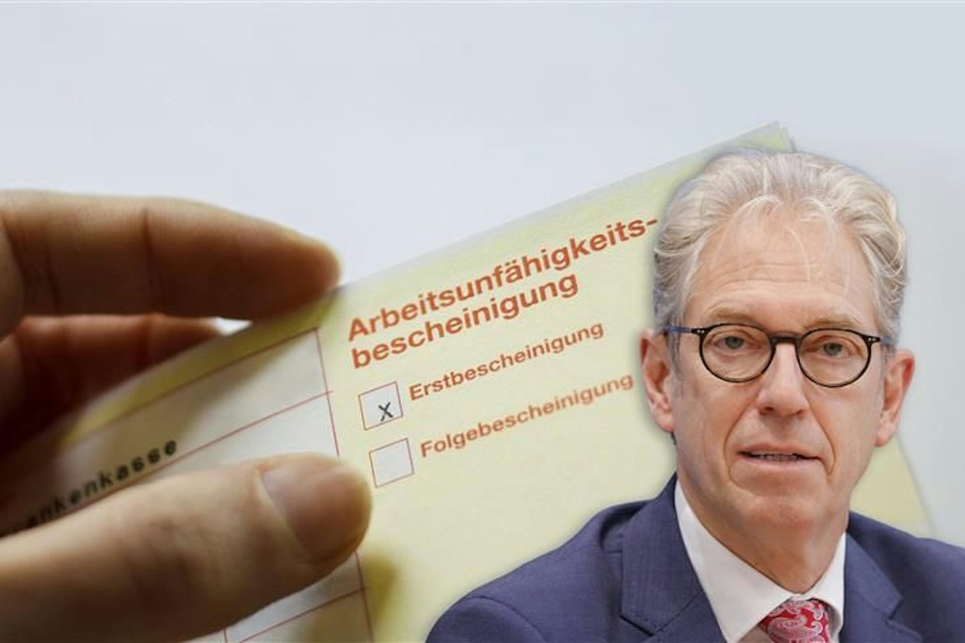 Kassenärzte-Chef will Lockerungen bei der Krankschreibung, die AU erst ab dem vierten Tag.