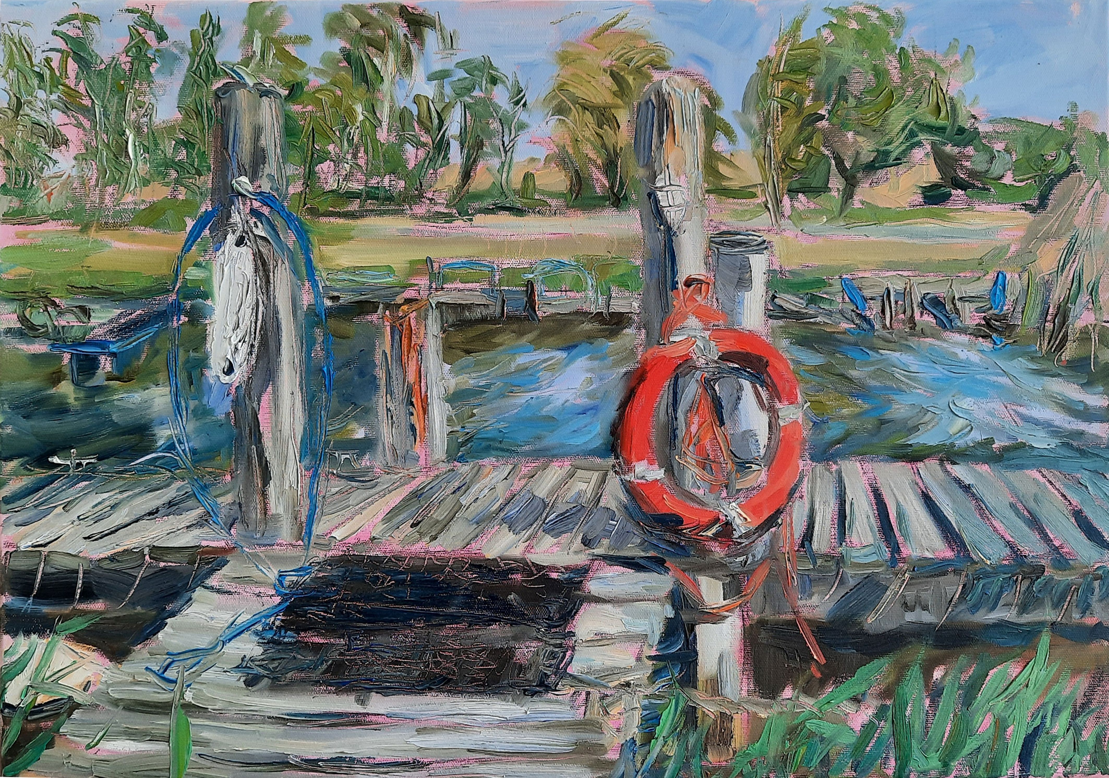 Ellena Olsens Malerei und ihre Strandgut-Skulpturen verströmen stresslindernde Ostseeluft