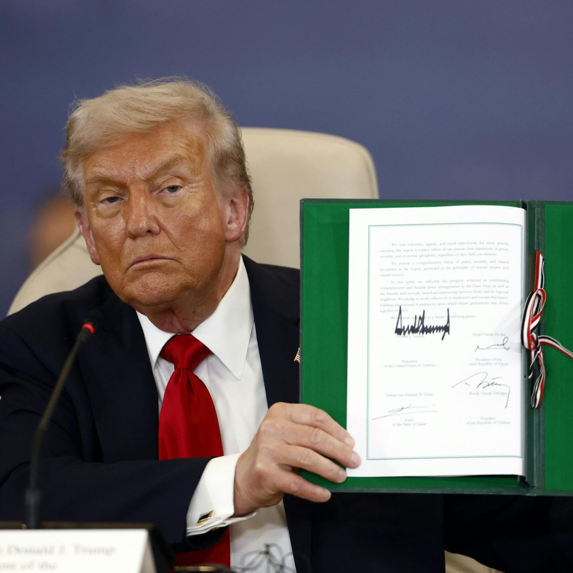 Image - USA, Ägypten, Katar und Türkei unterzeichnen Gaza-Friedenserklärung