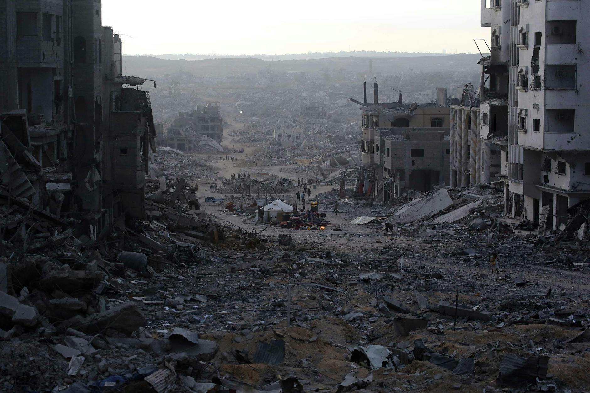 Zerstörung in Gaza Stadt