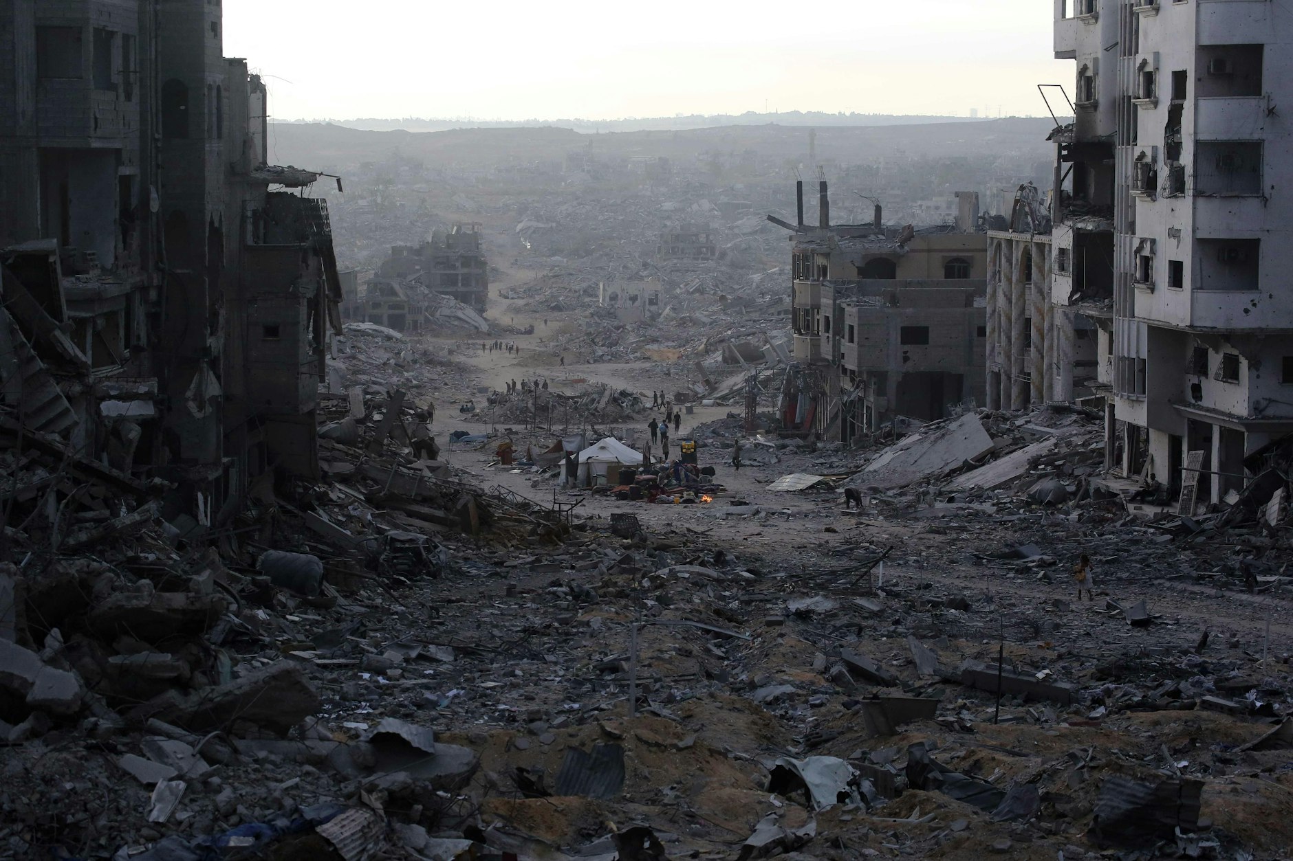 Zerstörung in Gaza Stadt